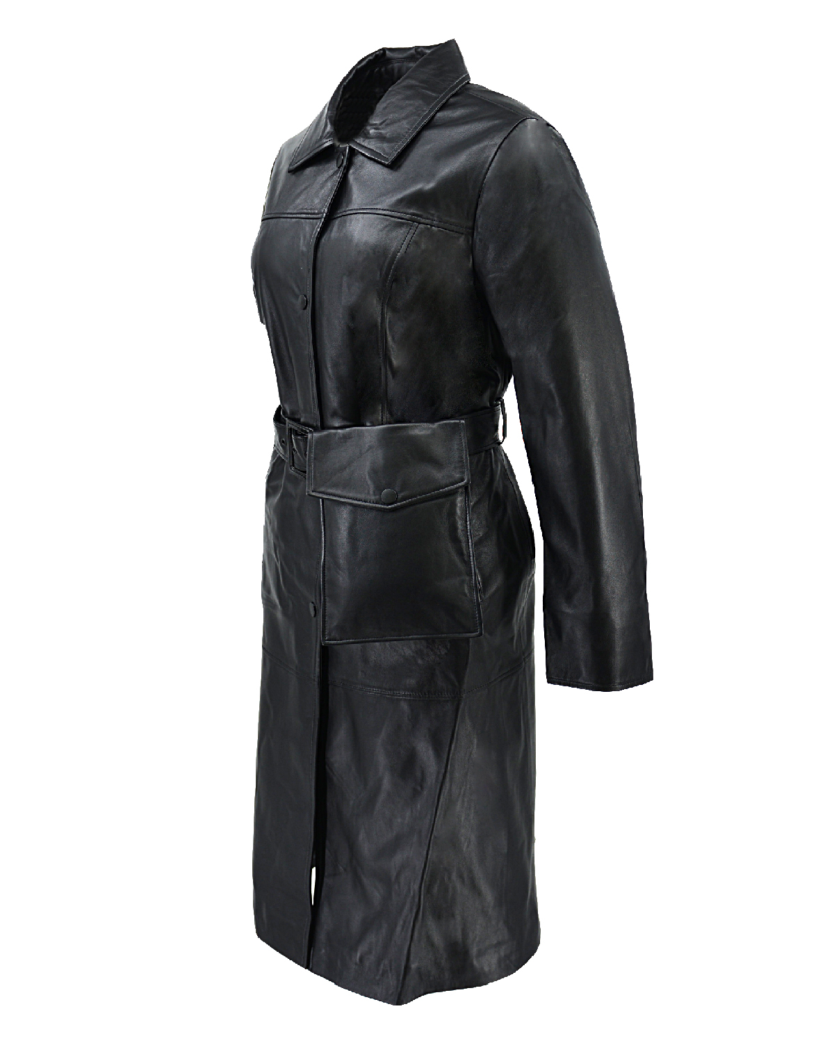 ΔΕΡΜΑΤΙΝΟ ΓΥΝΑΙΚΕΙΟ ΠΑΛΤΟ ΚΩΔΙΚΟΣ: 07-W-B-2204 (BLACK) - Image 10