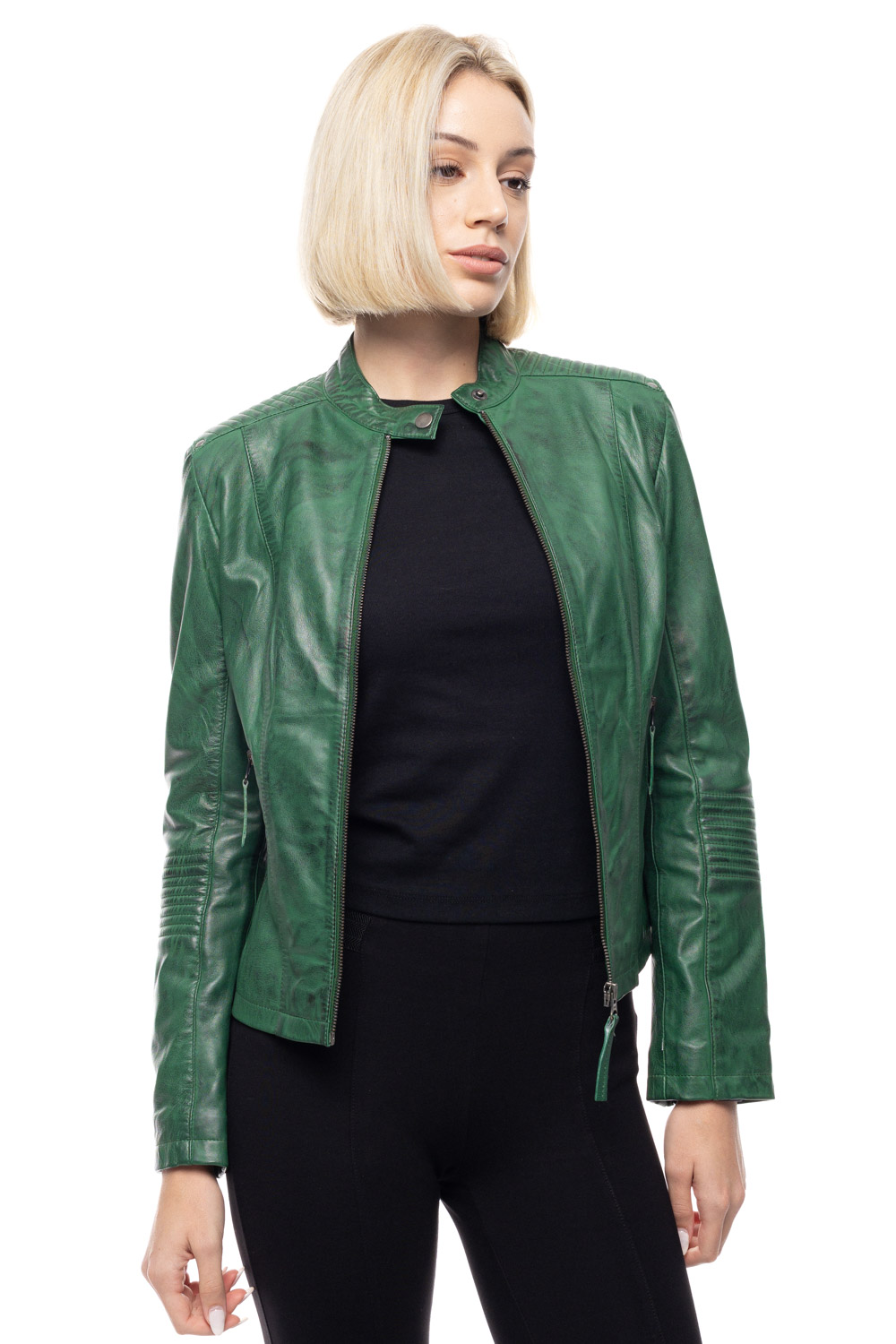 ΔΕΡΜΑΤΙΝΟ ΓΥΝΑΙΚΕΙΟ ΜΠΟΥΦΑΝ ΚΩΔΙΚΟΣ: 49-W-FRANCY (GREEN) - Image 5