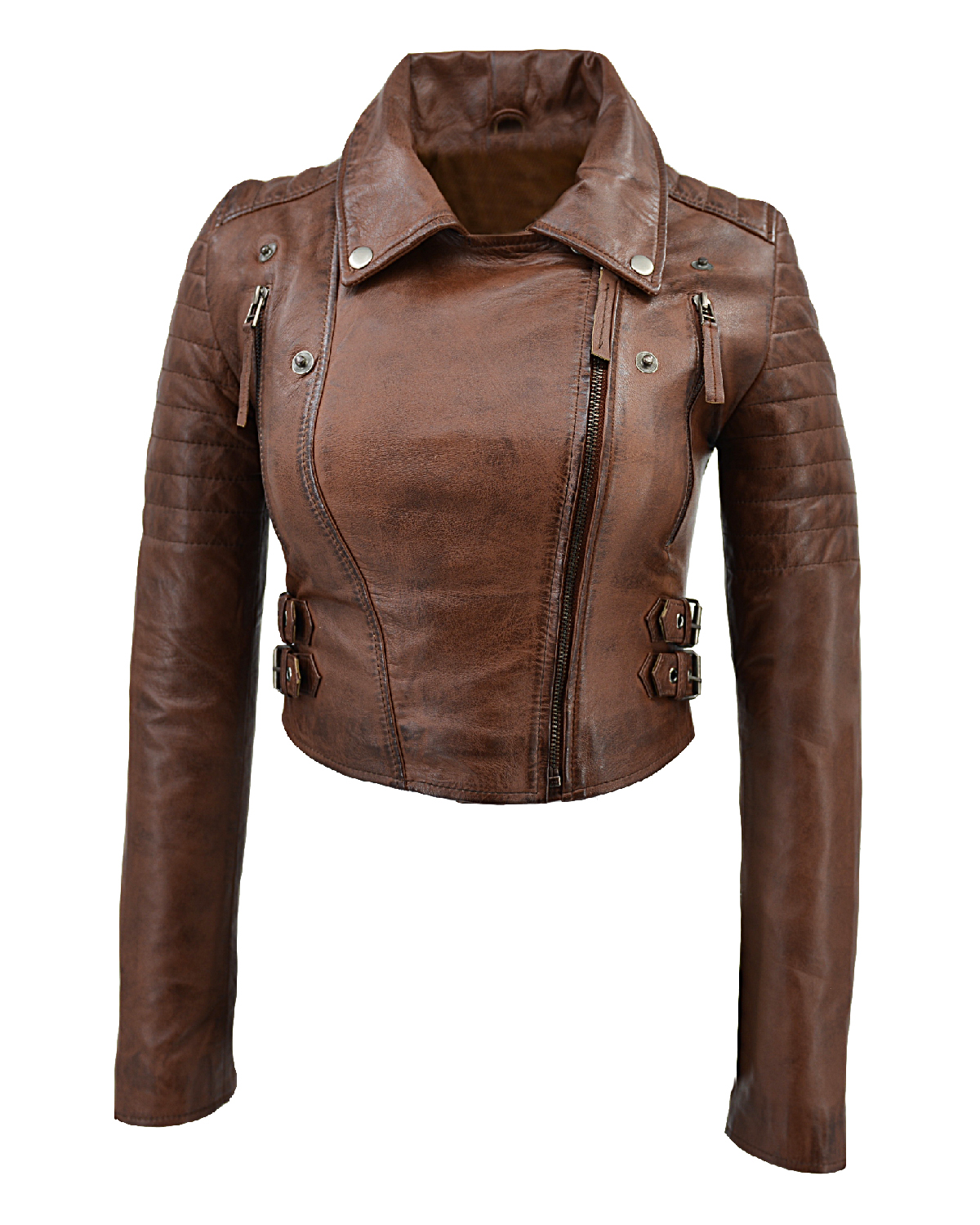 ΔΕΡΜΑΤΙΝΟ ΓΥΝΑΙΚΕΙΟ ΜΠΟΥΦΑΝ ΚΩΔΙΚΟΣ: 14-W-LOLA-SHORT (COGNAC) - Image 9