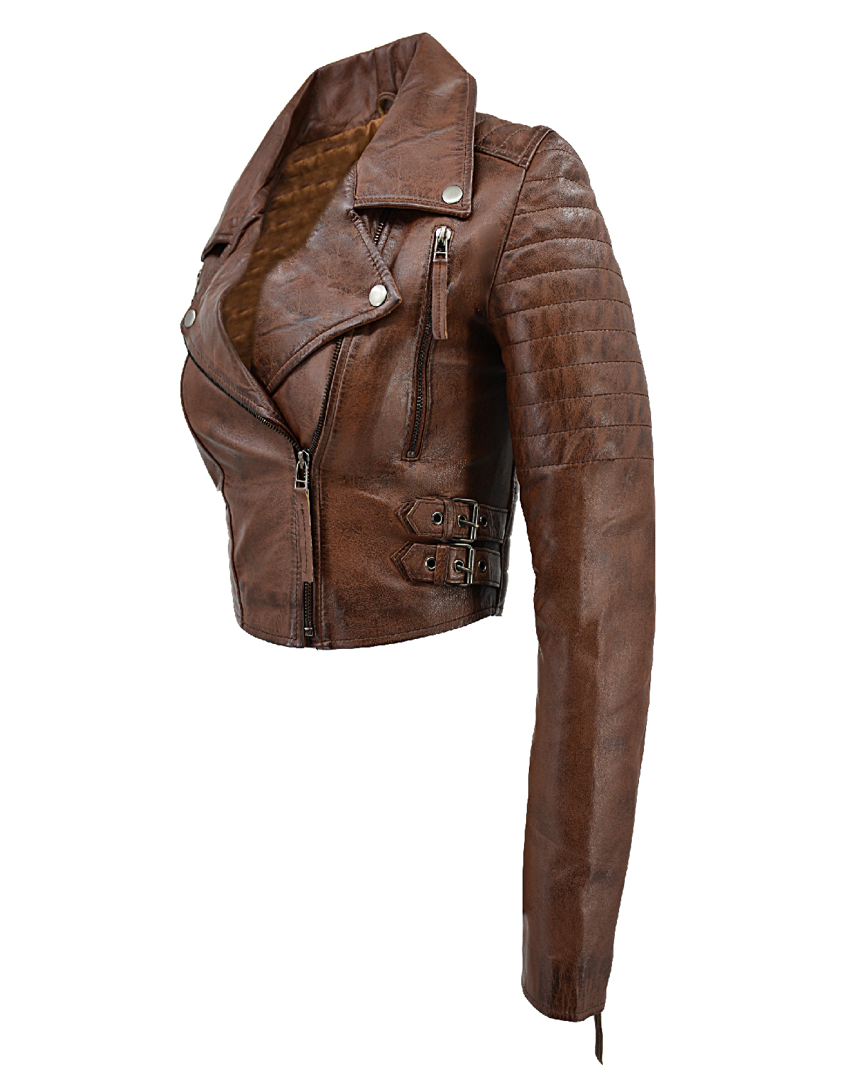 ΔΕΡΜΑΤΙΝΟ ΓΥΝΑΙΚΕΙΟ ΜΠΟΥΦΑΝ ΚΩΔΙΚΟΣ: 14-W-LOLA-SHORT (COGNAC) - Image 10