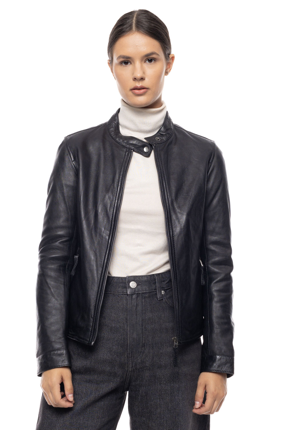 ΔΕΡΜΑΤΙΝΟ ΓΥΝΑΙΚΕΙΟ ΜΠΟΥΦΑΝ ΚΩΔΙΚΟΣ: 37-W-AMARA (BLACK) - Image 5