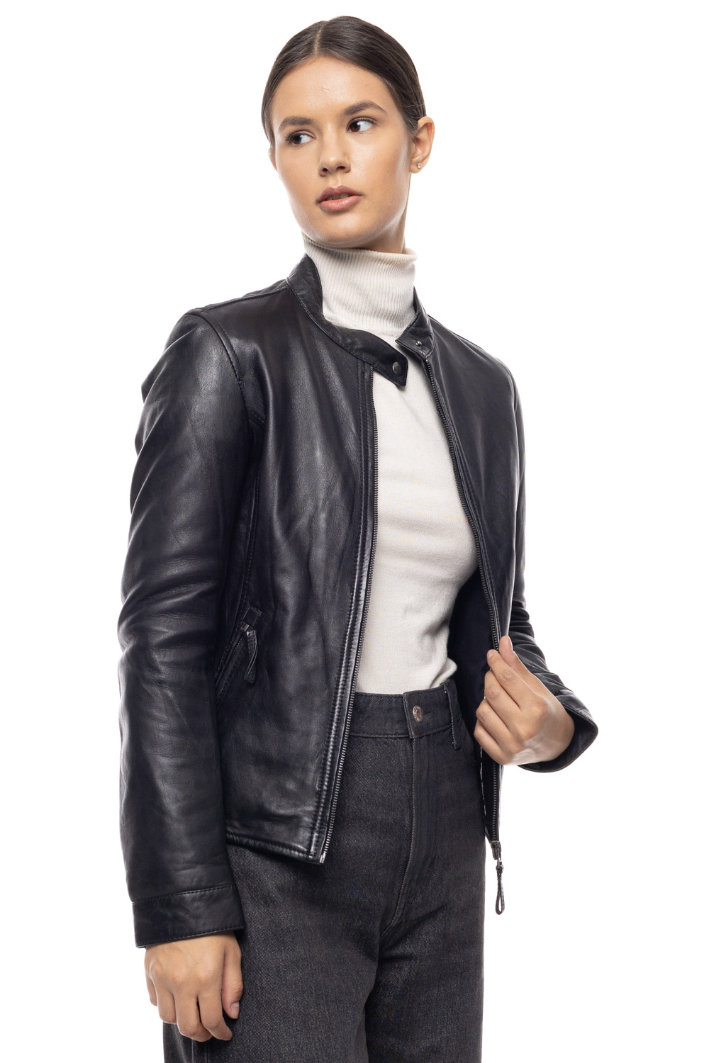 ΔΕΡΜΑΤΙΝΟ ΓΥΝΑΙΚΕΙΟ ΜΠΟΥΦΑΝ ΚΩΔΙΚΟΣ: 37-W-AMARA (BLACK) - Image 6