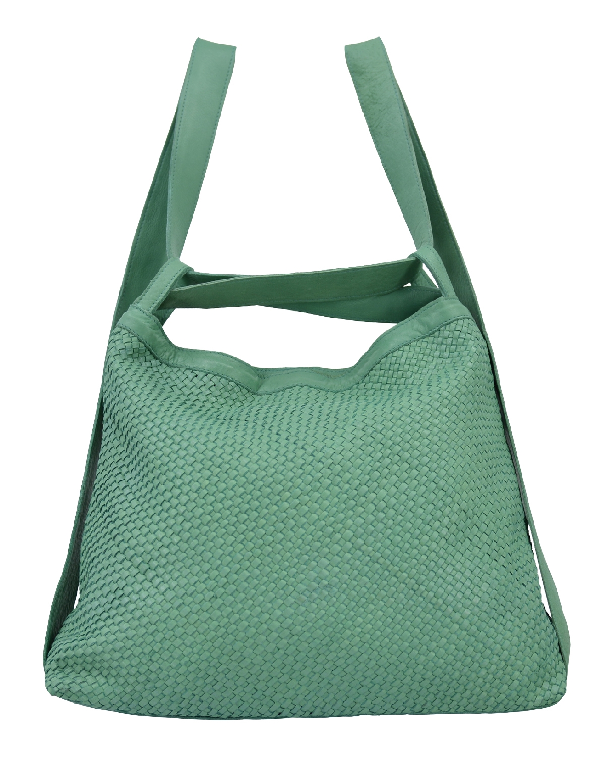 ΔΕΡΜΑΤΙΝΗ ΓΥΝΑΙΚΕΙΑ ΤΣΑΝΤΑ (BACK PACK) ΚΩΔΙΚΟΣ: 04-BAG-ILBS-6199 (VERDE-AQUA) - Image 3