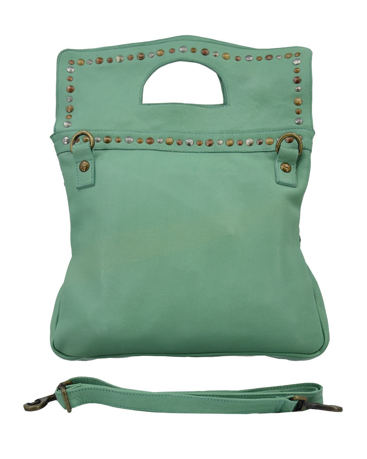 ΔΕΡΜΑΤΙΝΗ ΓΥΝΑΙΚΕΙΑ ΤΣΑΝΤΑ ΚΩΔΙΚΟΣ: 04-BAG-ILBS-6201 (VERDE-AQUA) - Image 4