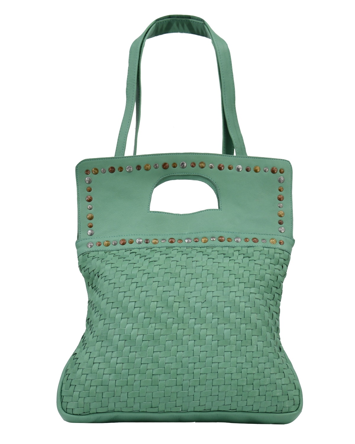 ΔΕΡΜΑΤΙΝΗ ΓΥΝΑΙΚΕΙΑ ΤΣΑΝΤΑ ΚΩΔΙΚΟΣ: 04-BAG-ILBS-6201 (VERDE-AQUA) - Image 3