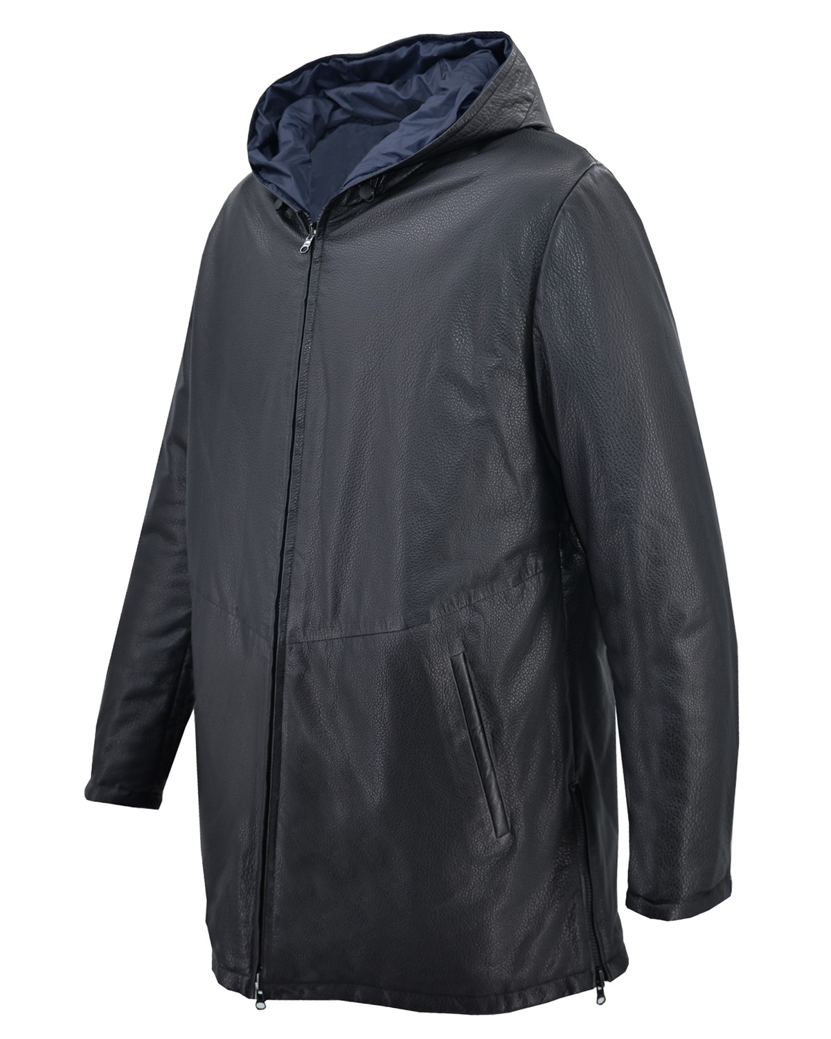 ΔΕΡΜΑΤΙΝΟ ΑΝΔΡΙΚΟ JACKET ΚΩΔΙΚΟΣ: 46S-M-GL-728 (BLACK-SQUAD) - Image 3