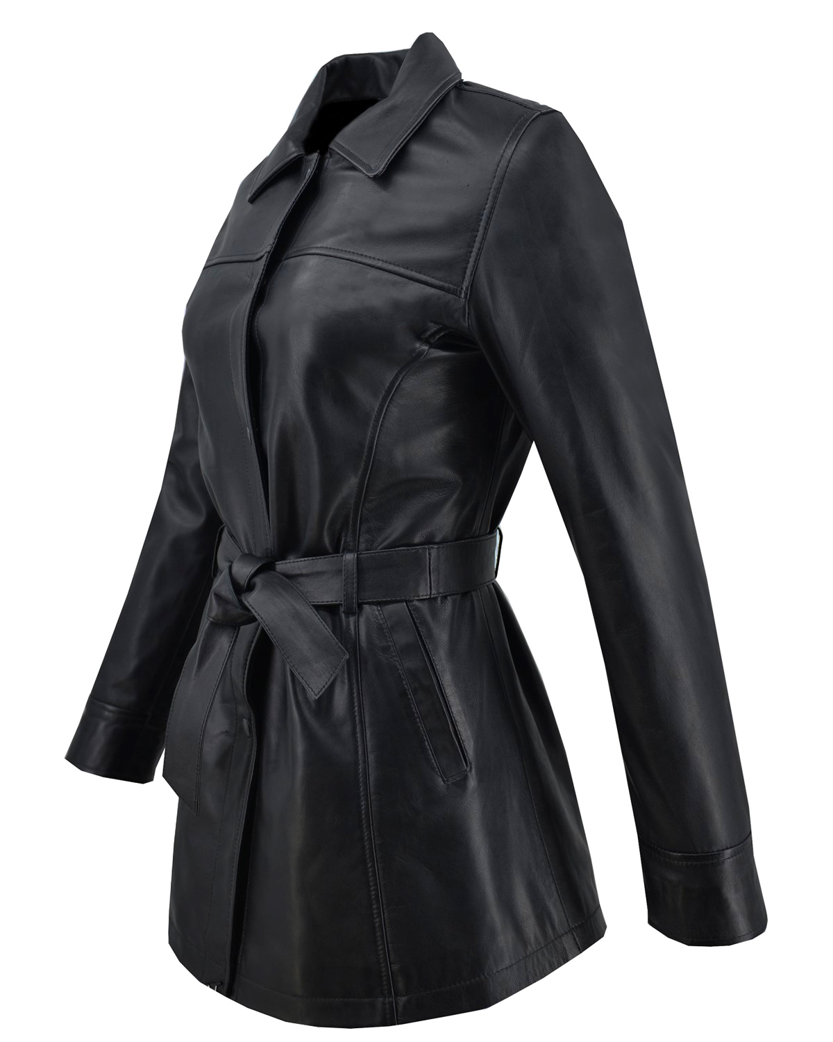 ΔΕΡΜΑΤΙΝΟ ΓΥΝΑΙΚΕΙΑ ΖΑΚΕΤΑ ΚΩΔΙΚΟΣ: 49-W-ASPA (BLACK) - Image 8