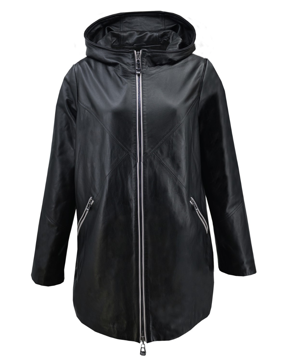 ΔΕΡΜΑΤΙΝΗ ΓΥΝΑΙΚΕΙΑ ΖΑΚΕΤΑ ΚΩΔΙΚΟΣ: 52S-W-MIR3 (BLACK) - Image 6