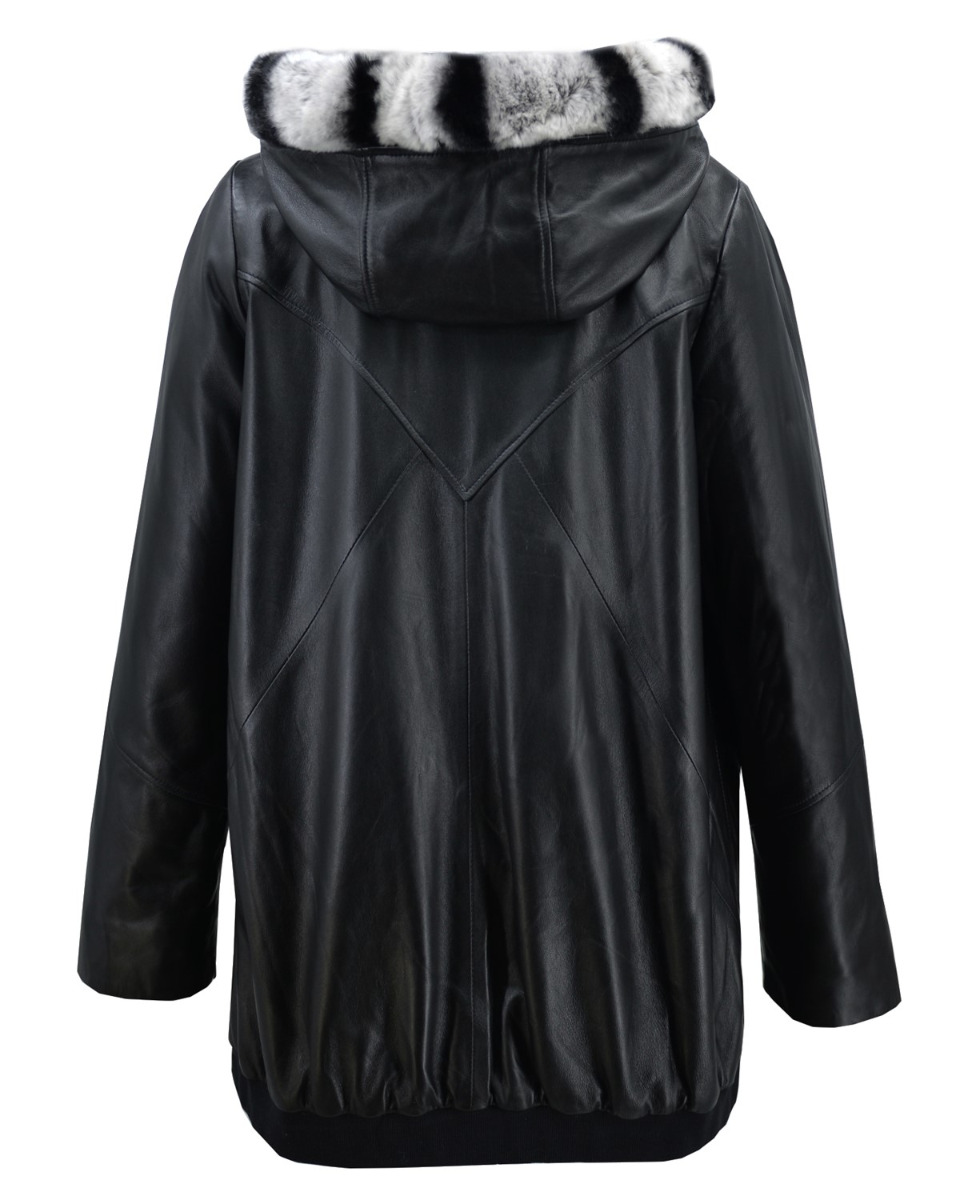 ΔΕΡΜΑΤΙΝΗ ΓΥΝΑΙΚΕΙΑ ΖΑΚΕΤΑ ΚΩΔΙΚΟΣ: 52S-W-MIR3 (BLACK) - Image 9
