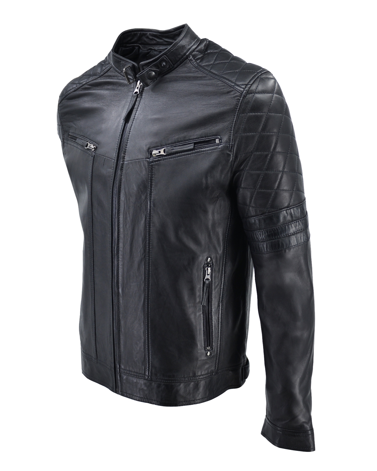 ΔΕΡΜΑΤΙΝΟ ΑΝΔΡΙΚΟ ΜΠΟΥΦΑΝ ΚΩΔΙΚΟΣ: 49-M-0123 (BLACK) - Image 9