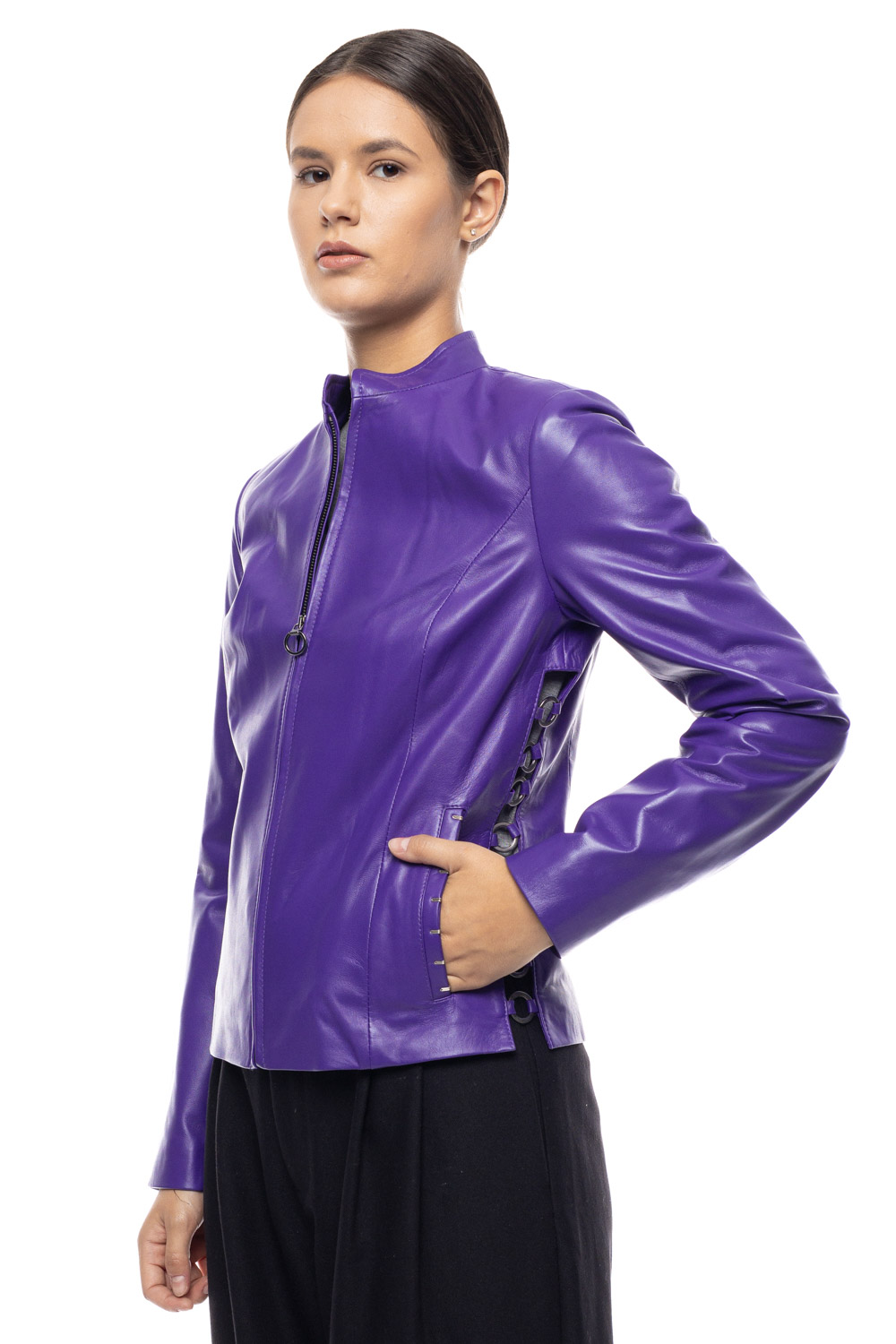 ΔΕΡΜΑΤΙΝΟ ΓΥΝΑΙΚΕΙΟ ΜΠΟΥΦΑΝ ΚΩΔΙΚΟΣ: 07-W-HARI (PURPLE)