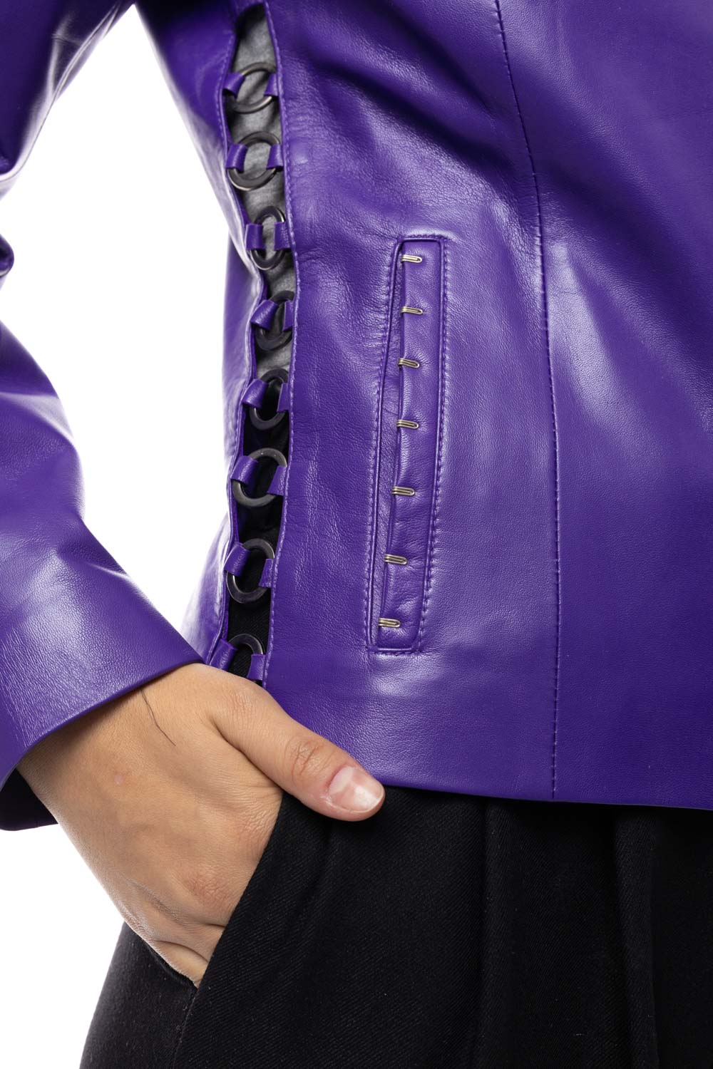 ΔΕΡΜΑΤΙΝΟ ΓΥΝΑΙΚΕΙΟ ΜΠΟΥΦΑΝ ΚΩΔΙΚΟΣ: 07-W-HARI (PURPLE) - Image 6
