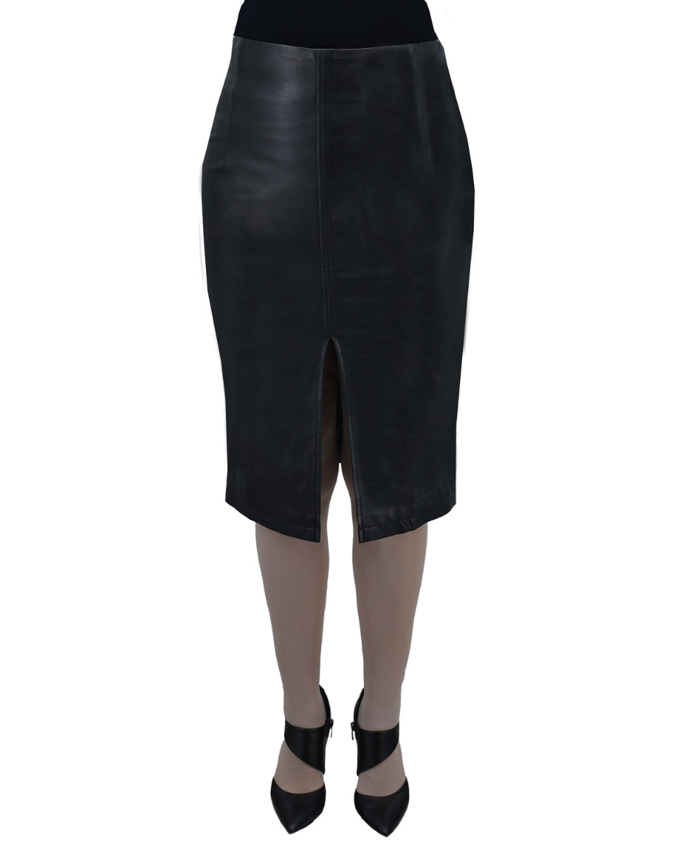 ΔΕΡΜΑΤΙΝΗ ΓΥΝΑΙΚΕΙΑ ΦΟΥΣΤΑ ΚΩΔΙΚΟΣ: 37-W-SKIRT-2 (BLACK)