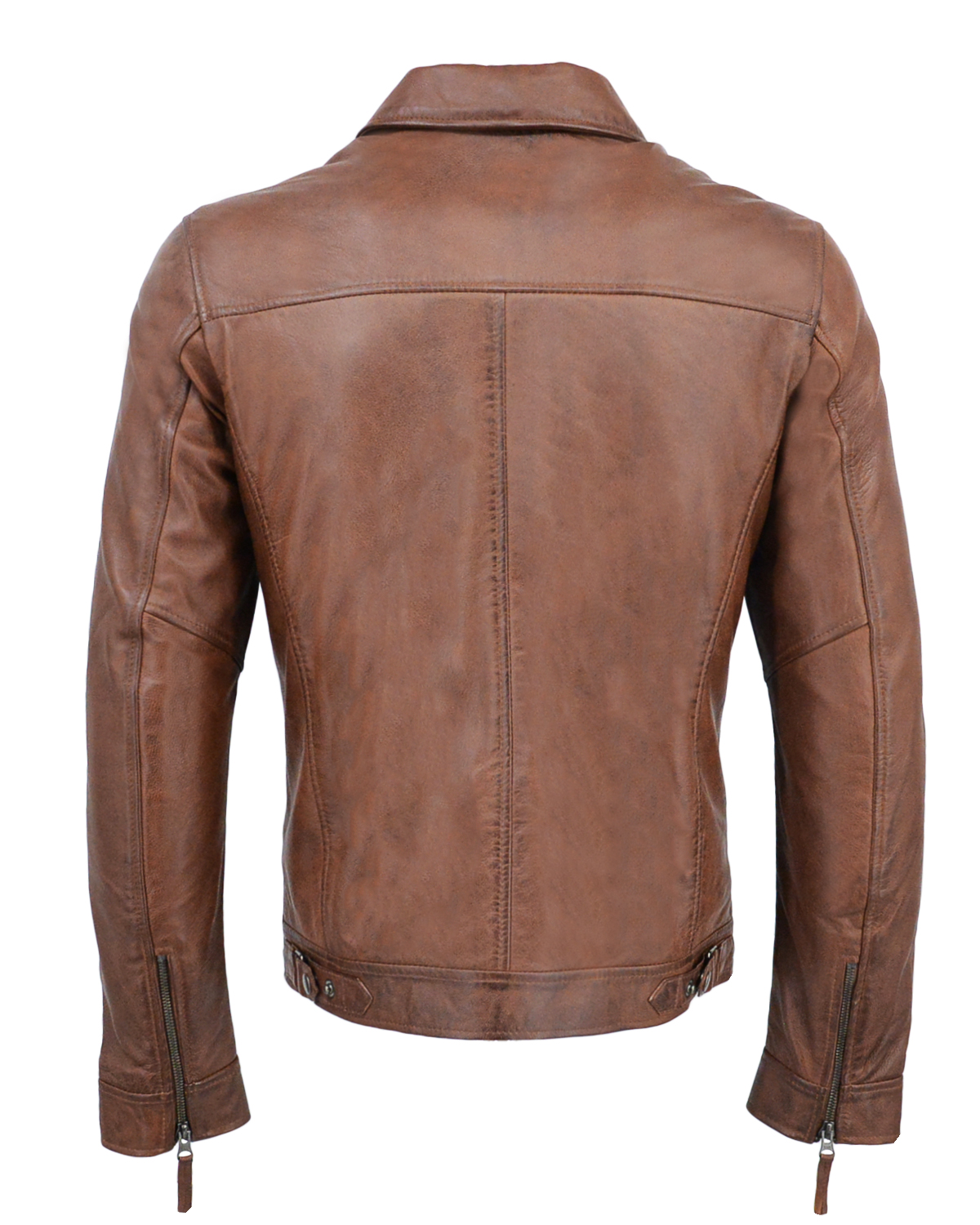 ΔΕΡΜΑΤΙΝΟ ΑΝΔΡΙΚΟ ΜΠΟΥΦΑΝ ΚΩΔΙΚΟΣ: 14-M-COATS (COGNAC) - Image 5