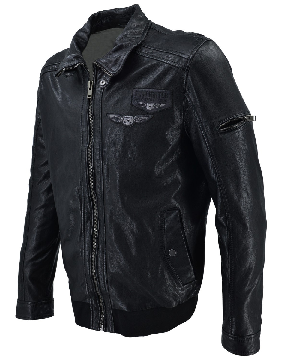 ΔΕΡΜΑΤΙΝΟ ΑΝΔΡΙΚΟ ΜΠΟΥΦΑΝ ΚΩΔΙΚΟΣ: 61-M-1125 (BLACK) - Image 5