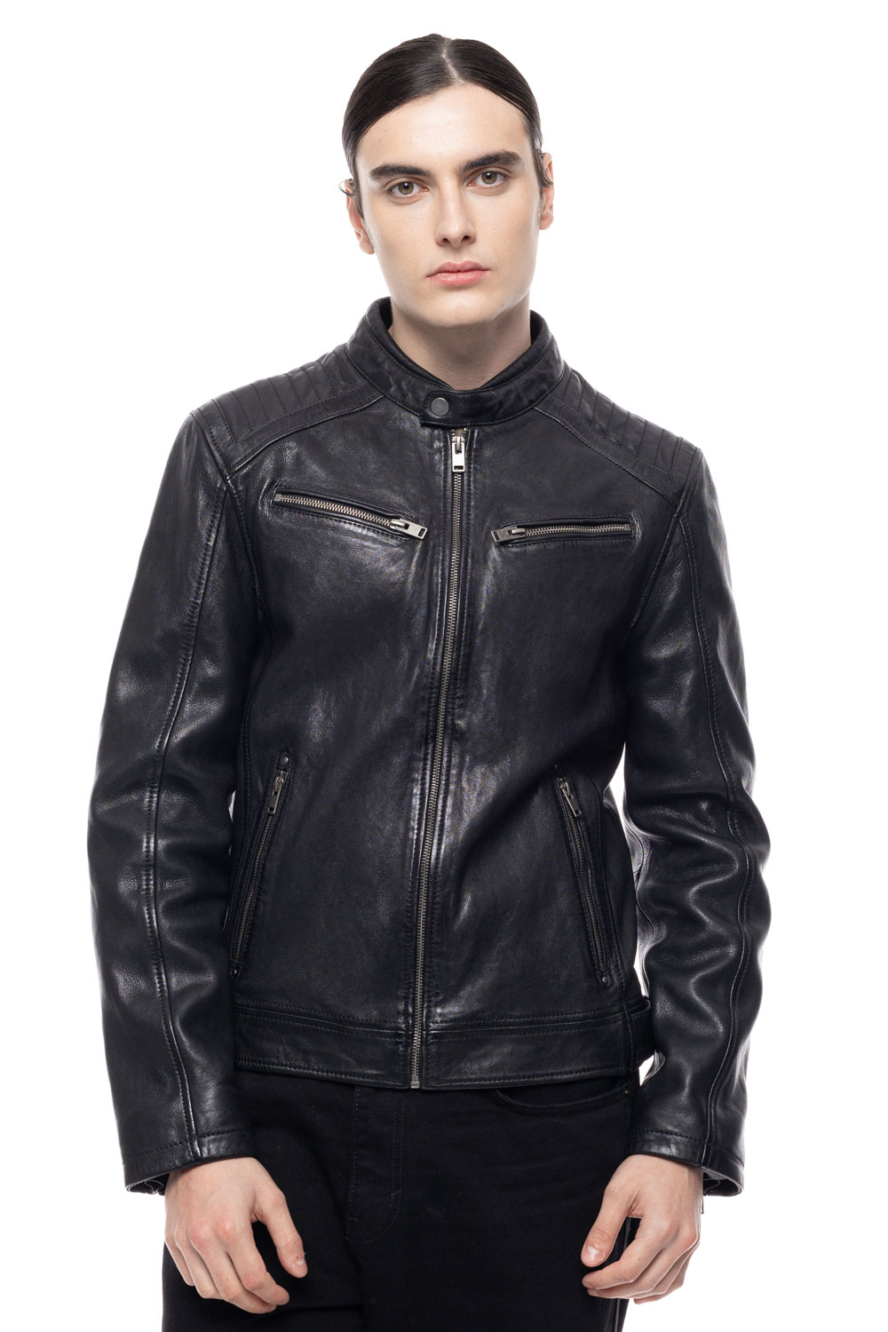 ΔΕΡΜΑΤΙΝΟ ΑΝΔΡΙΚΟ ΜΠΟΥΦΑΝ ΚΩΔΙΚΟΣ: 61-M-1127 (BLACK) - Image 6