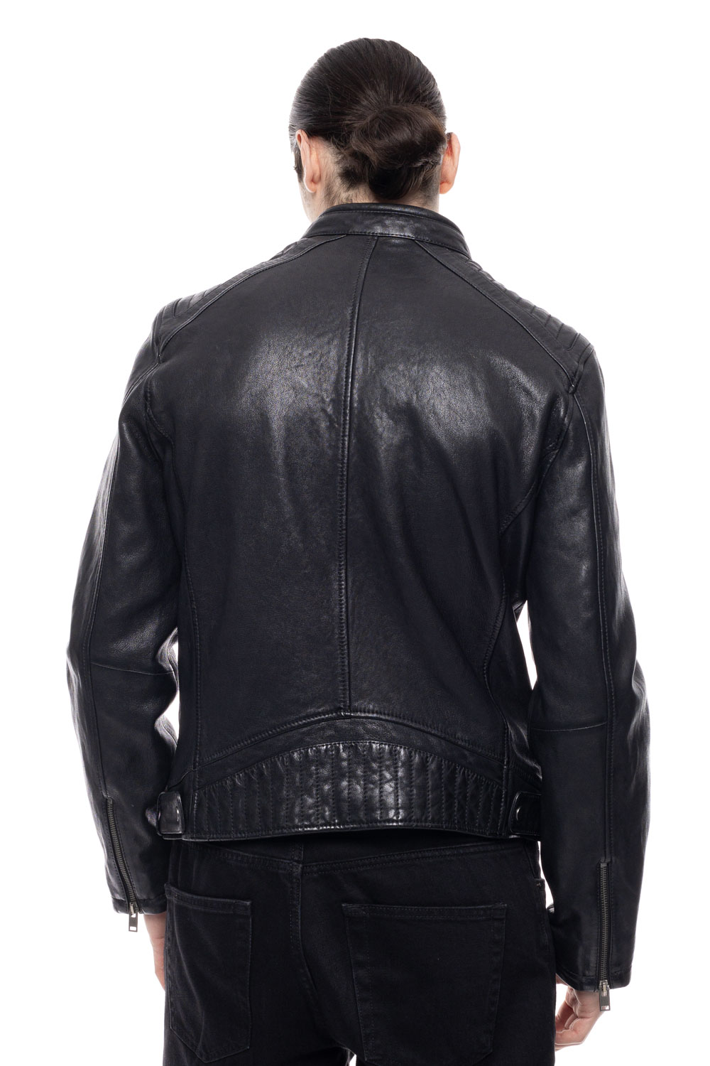 ΔΕΡΜΑΤΙΝΟ ΑΝΔΡΙΚΟ ΜΠΟΥΦΑΝ ΚΩΔΙΚΟΣ: 61-M-1127 (BLACK) - Image 4