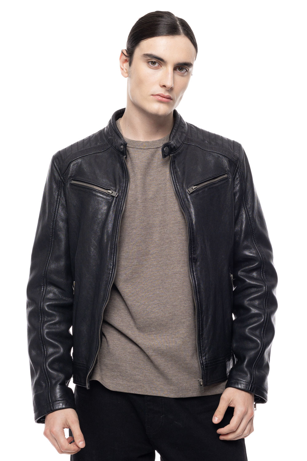 ΔΕΡΜΑΤΙΝΟ ΑΝΔΡΙΚΟ ΜΠΟΥΦΑΝ ΚΩΔΙΚΟΣ: 61-M-1127 (BLACK) - Image 3