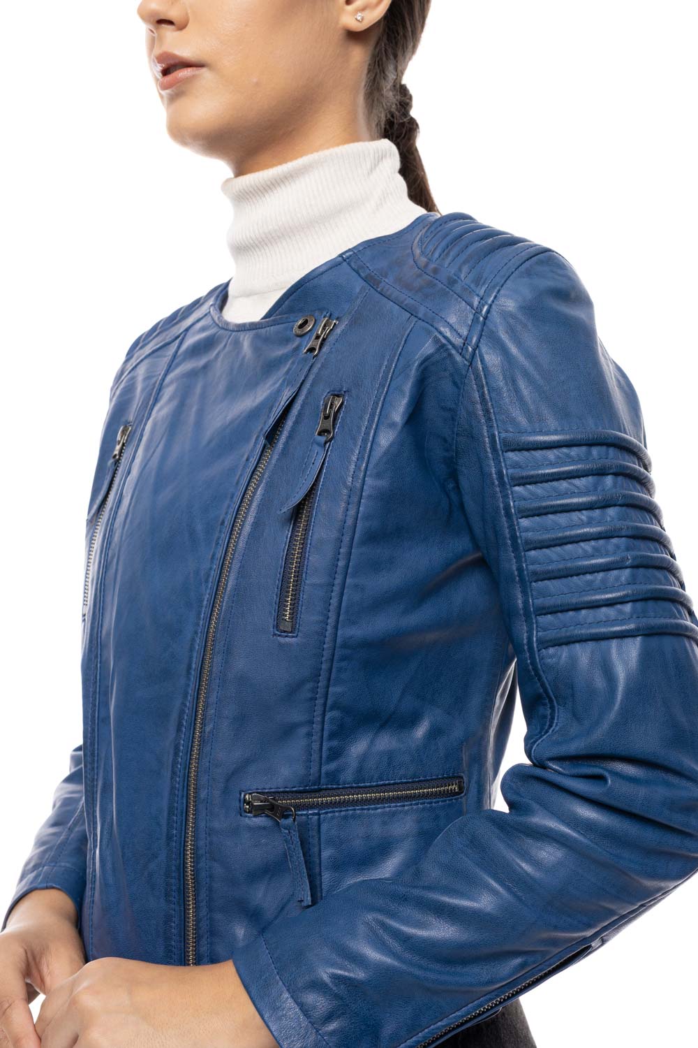 ΔΕΡΜΑΤΙΝΟ ΓΥΝΑΙΚΕΙΟ ΜΠΟΥΦΑΝ ΚΩΔΙΚΟΣ: 14-W-SILVANA (DENIM) - Image 7
