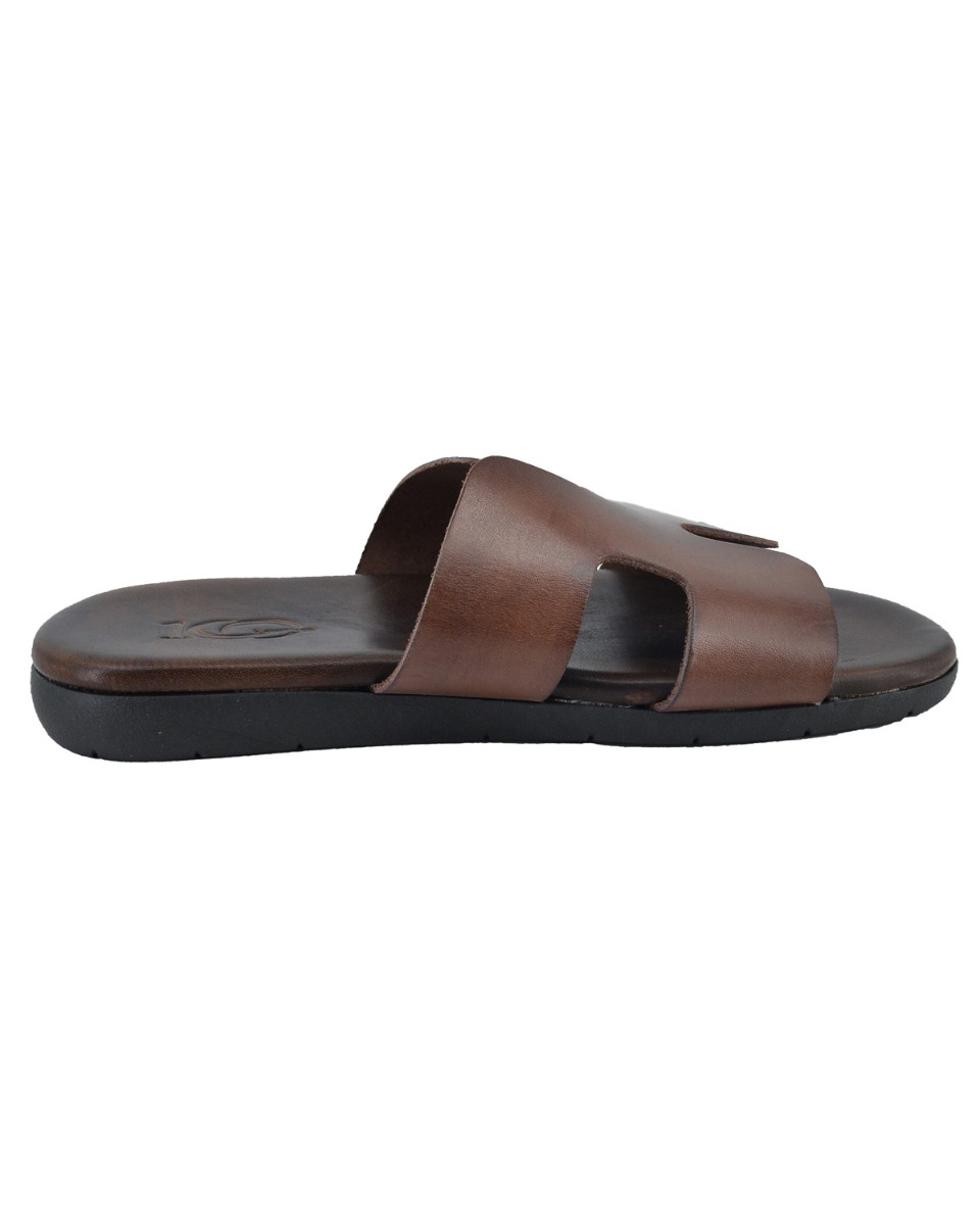 ΔΕΡΜΑΤΙΝΕΣ ΑΝΔΡΙΚΕΣ ΠΑΝΤΟΦΛΕΣ: 56-M-HERMES (BROWN) - Image 4