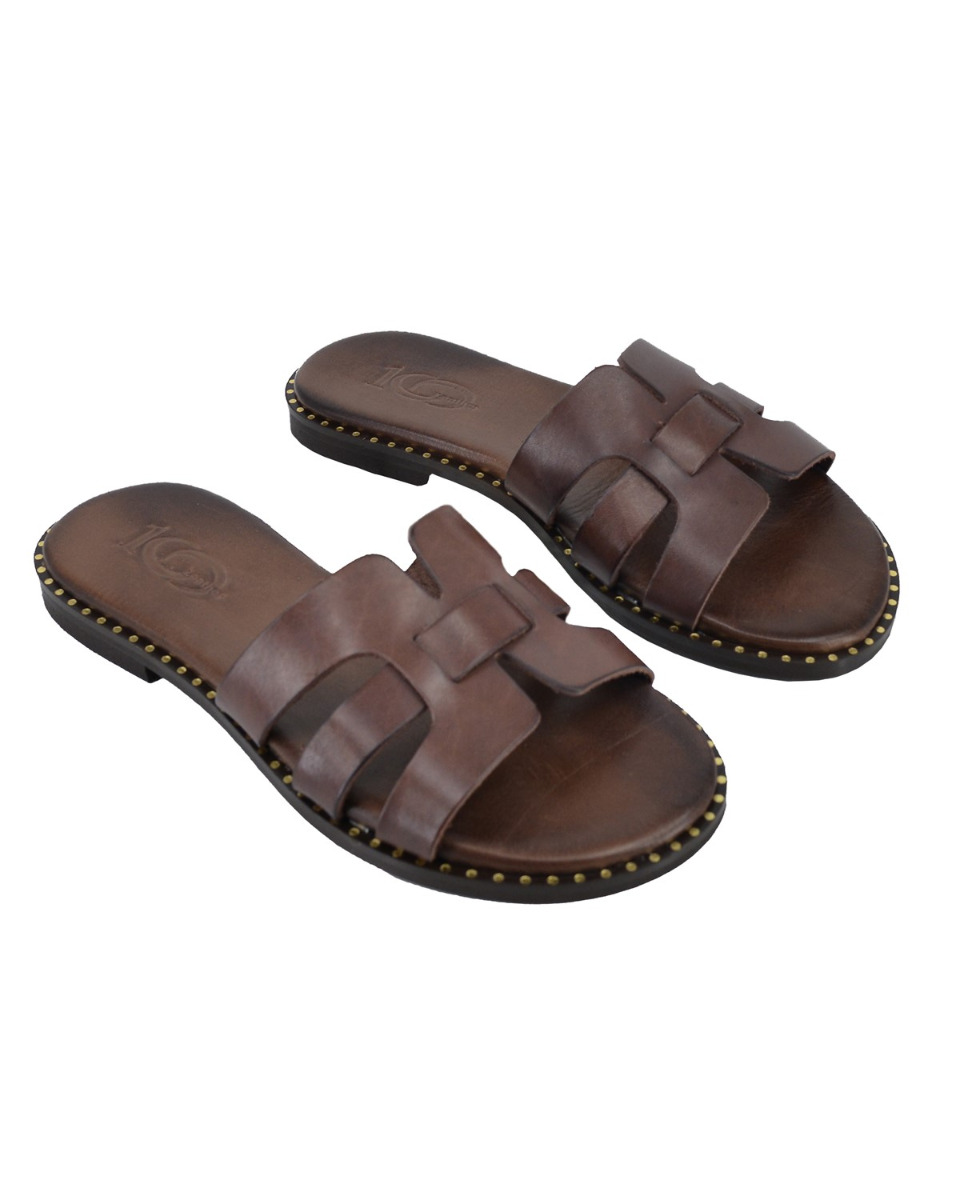 ΔΕΡΜΑΤΙΝΕΣ ΓΥΝΑΙΚΕΙΕΣ ΠΑΝΤΟΦΛΕΣ: 56-W-2/24 (BROWN)