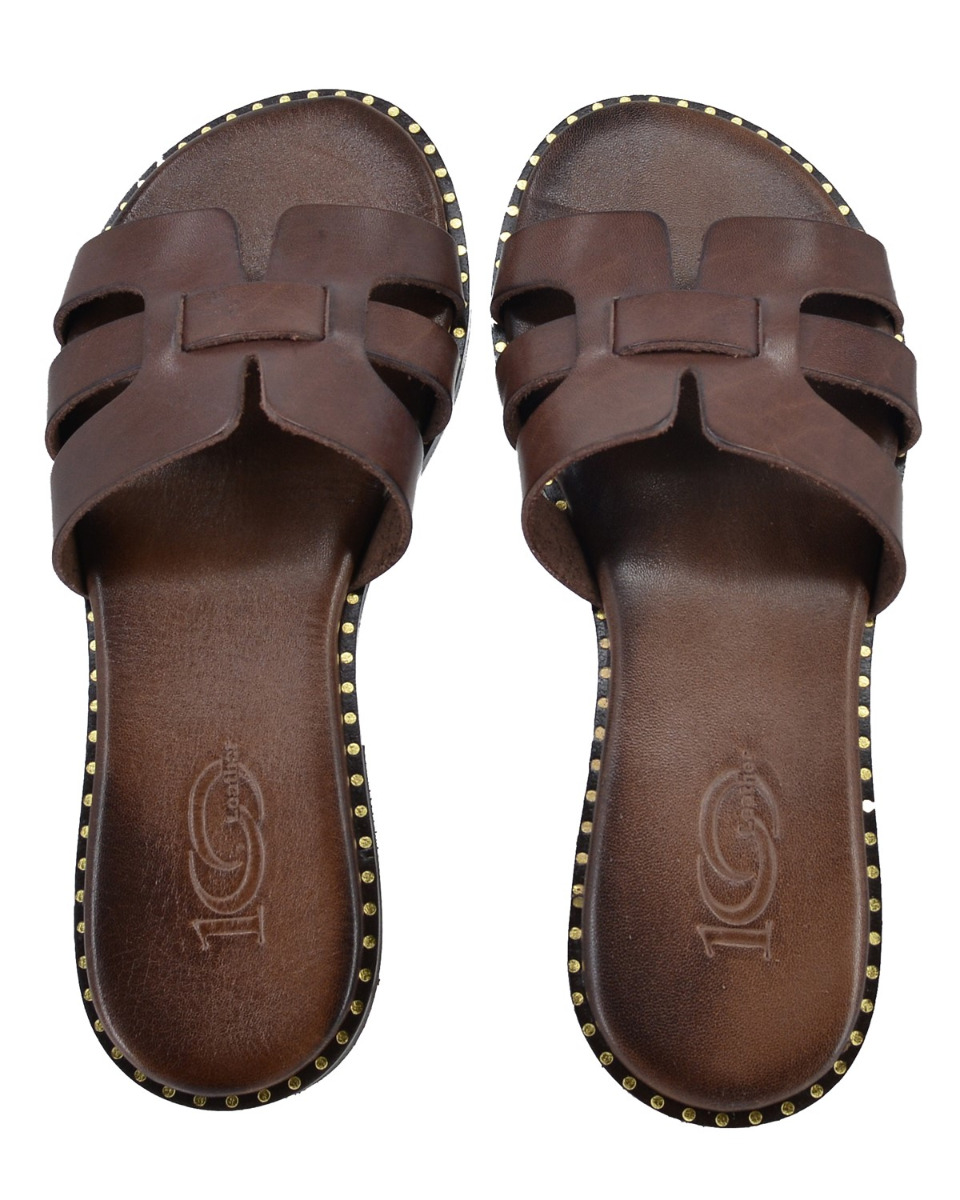 ΔΕΡΜΑΤΙΝΕΣ ΓΥΝΑΙΚΕΙΕΣ ΠΑΝΤΟΦΛΕΣ: 56-W-2/24 (BROWN) - Image 3