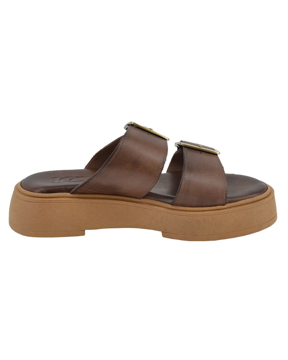 ΔΕΡΜΑΤΙΝΕΣ ΓΥΝΑΙΚΕΙΕΣ ΠΑΝΤΟΦΛΕΣ: 56-W-51/23 (BROWN) - Image 4