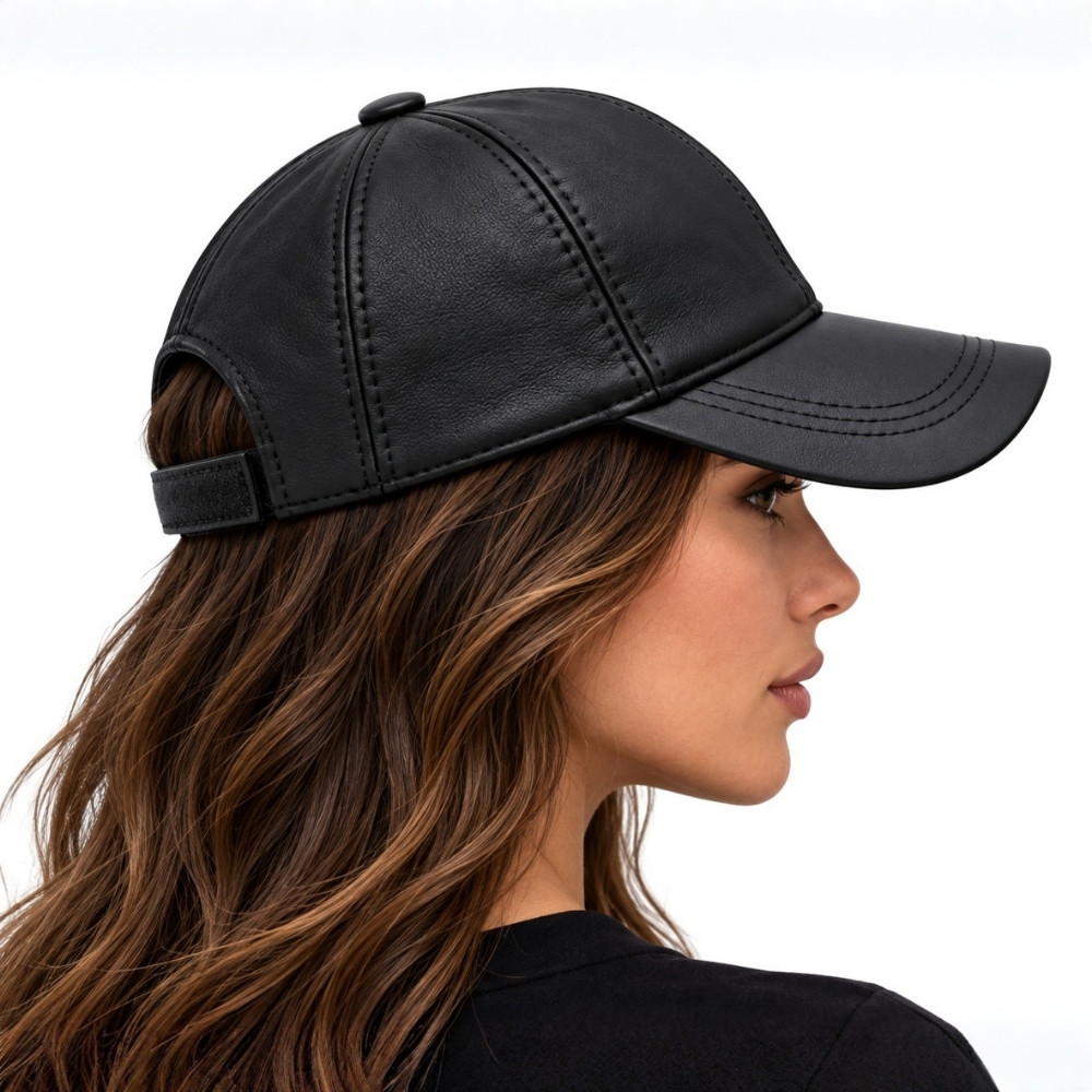 ΔΕΡΜΑΤΙΝΟ ΚΑΠΕΛΟ ΚΩΔΙΚΟΣ: 07-HAT-JOKEY (BLACK) - Image 3