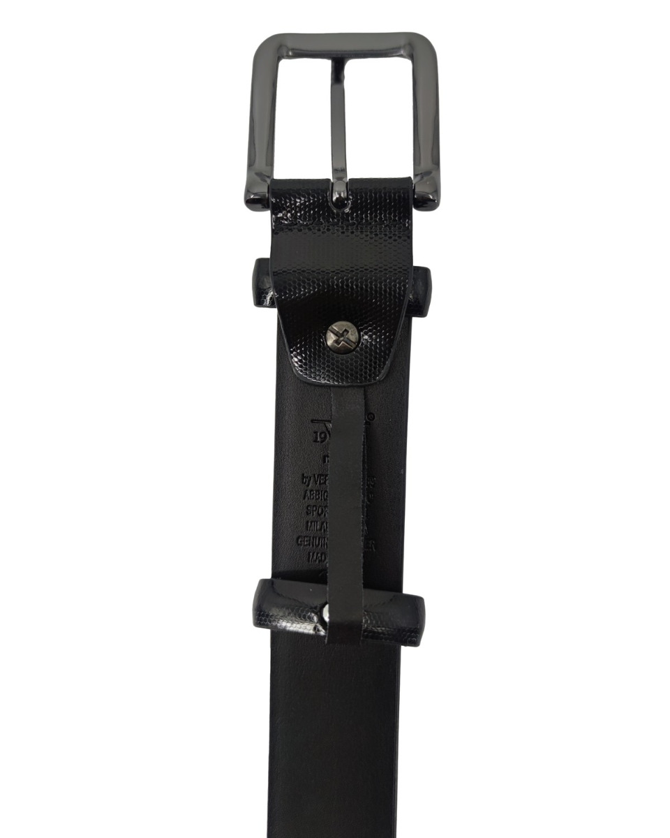 ΔΕΡΜΑΤΙΝΗ ΖΩΝΗ ΚΩΔΙΚΟΣ: 35-BELT-9663 (BLACK-GLOSS) - Image 6