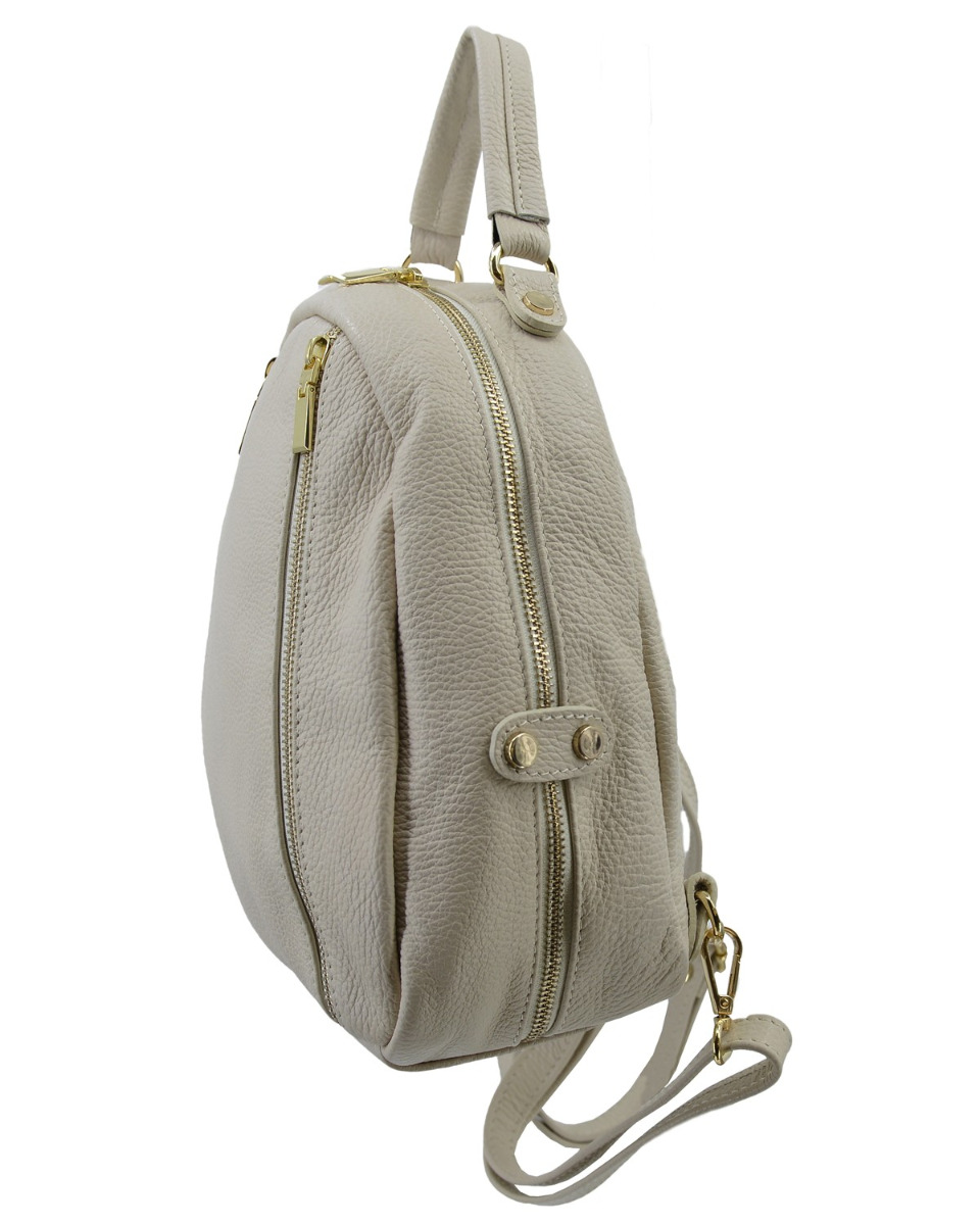 ΔΕΡΜΑΤΙΝΗ ΓΥΝΑΙΚΕΙΑ ΤΣΑΝΤΑ ΚΩΔΙΚΟΣ: 33-BAG-BACKPACK (BEIGE) - Image 4
