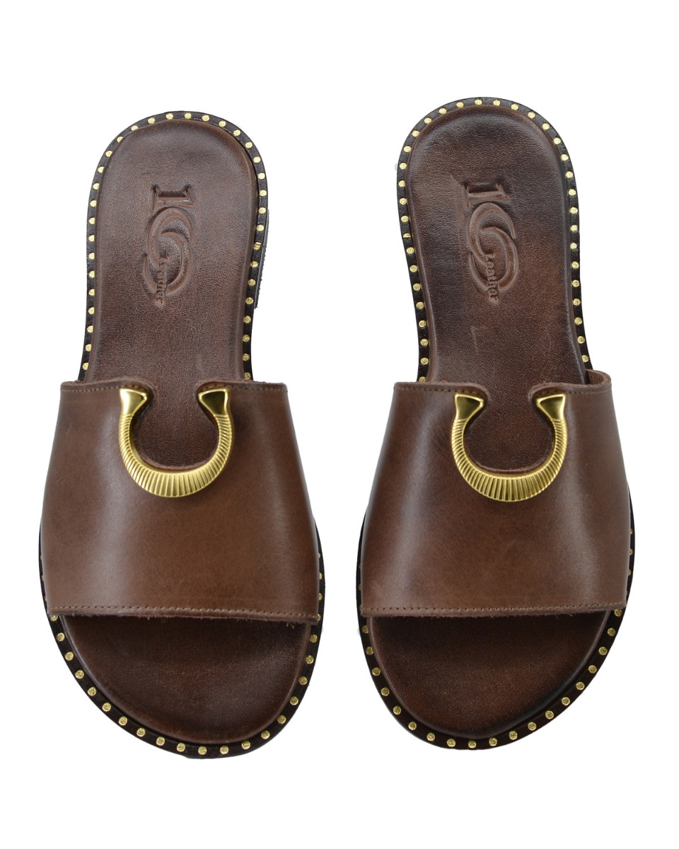 ΔΕΡΜΑΤΙΝΕΣ ΓΥΝΑΙΚΕΙΕΣ ΠΑΝΤΟΦΛΕΣ: 56-W-15/25 (BROWN) - Image 5