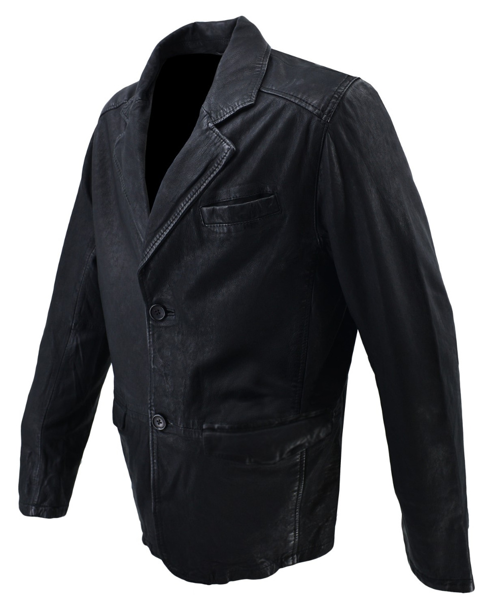 ΔΕΡΜΑΤΙΝΟ ΑΝΔΡΙΚΟ ΣΑΚΑΚΙ ΚΩΔΙΚΟΣ: 61-M-GMP-39 (BLACK) - Image 3