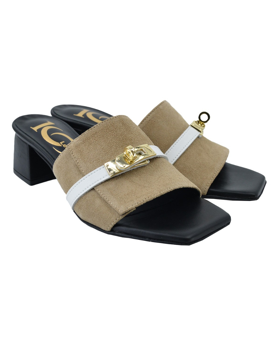 ΔΕΡΜΑΤΙΝA ΓΥΝΑΙΚΕΙΑ ΥΠΟΔΗΜΑΤΑ : 69-W-PATRICIA (CIGAR-WHITESTRAP)