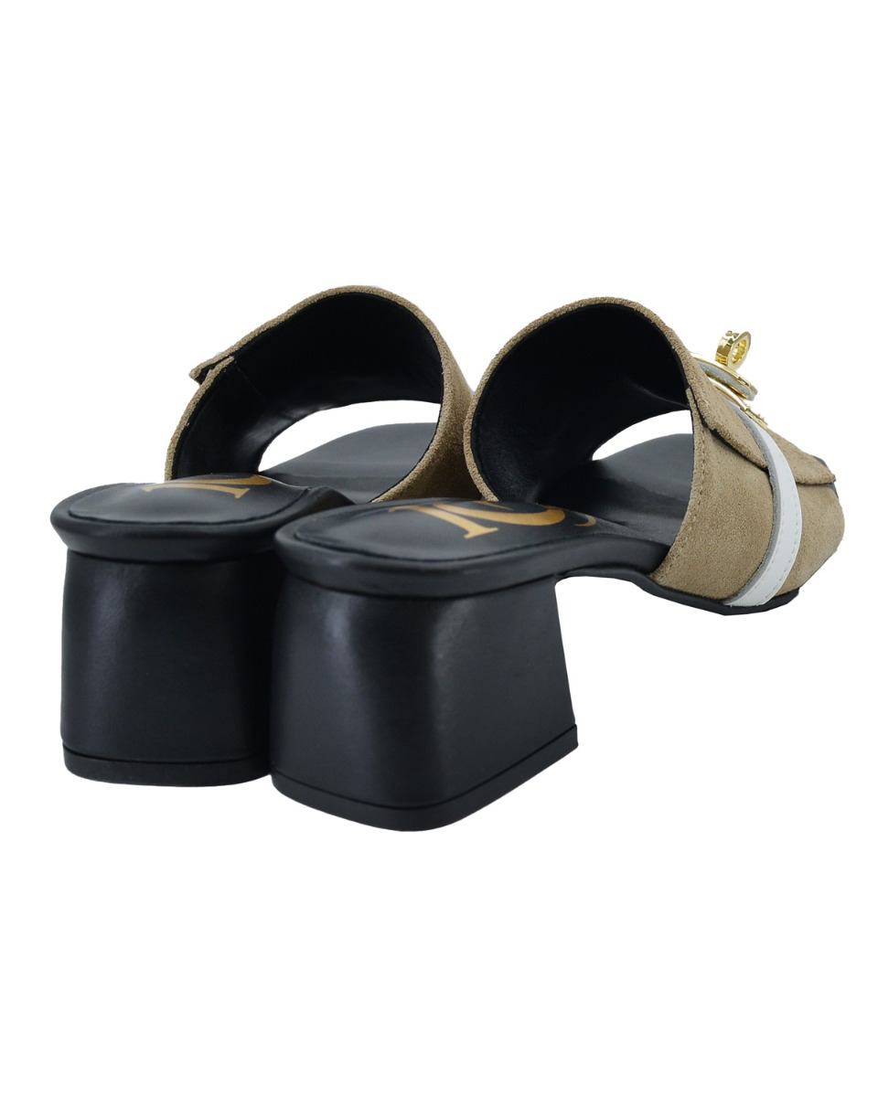 ΔΕΡΜΑΤΙΝA ΓΥΝΑΙΚΕΙΑ ΥΠΟΔΗΜΑΤΑ : 69-W-PATRICIA (CIGAR-WHITESTRAP) - Image 4