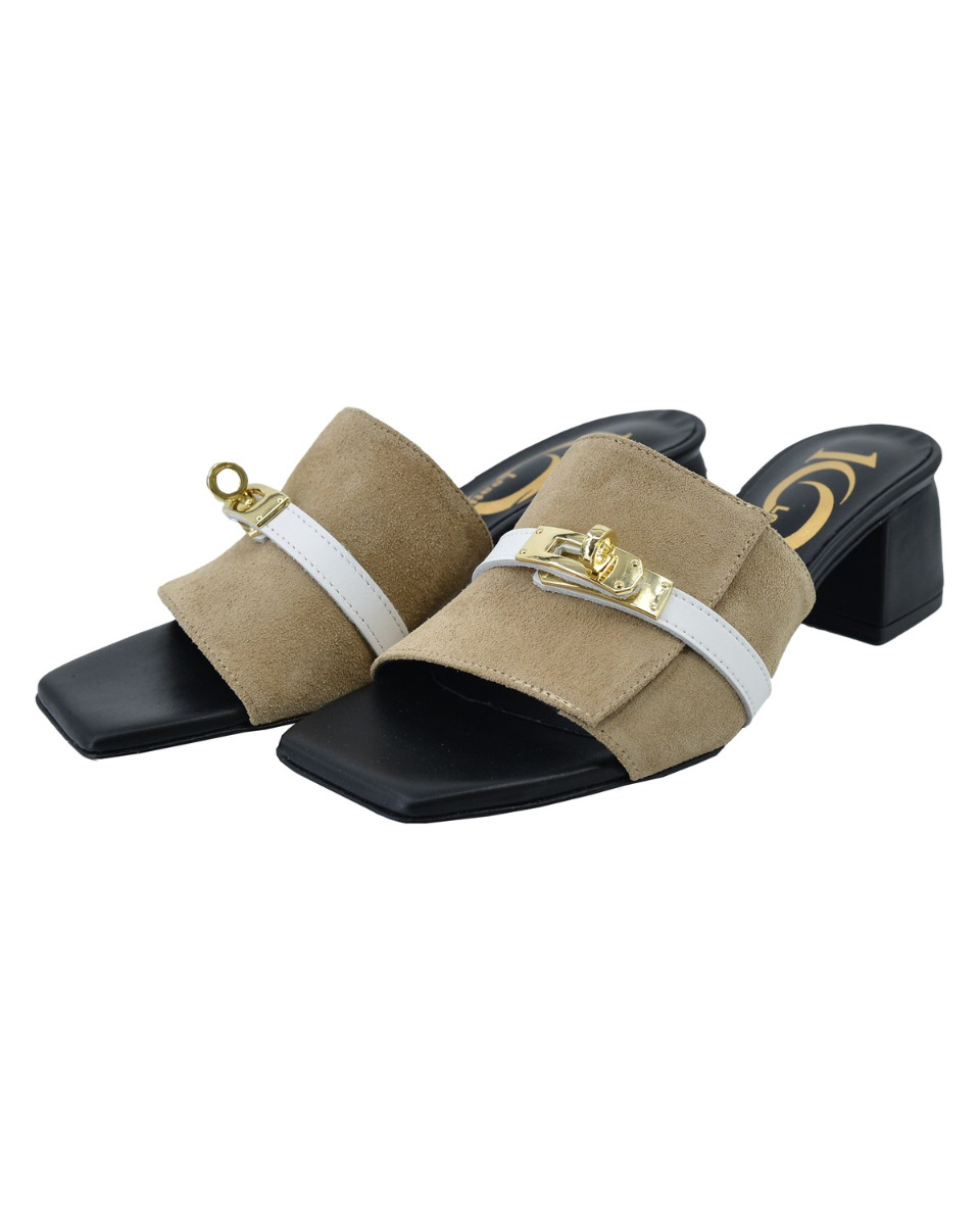 ΔΕΡΜΑΤΙΝA ΓΥΝΑΙΚΕΙΑ ΥΠΟΔΗΜΑΤΑ : 69-W-PATRICIA (CIGAR-WHITESTRAP) - Image 3