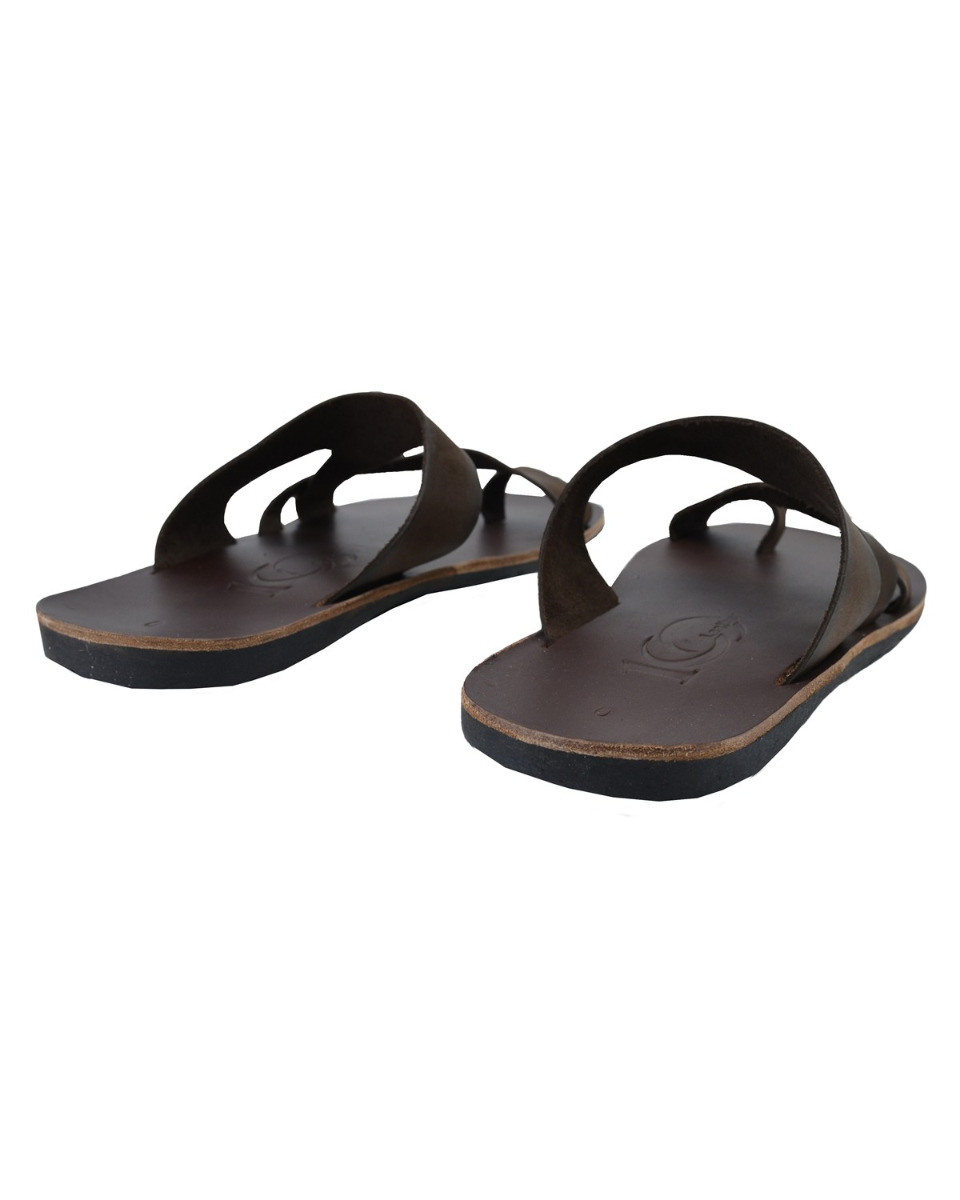 ΔΕΡΜΑΤΙΝΕΣ ΑΝΔΡΙΚΕΣ ΠΑΝΤΟΦΛΕΣ: 69-M-19/4G (BROWN) - Image 3