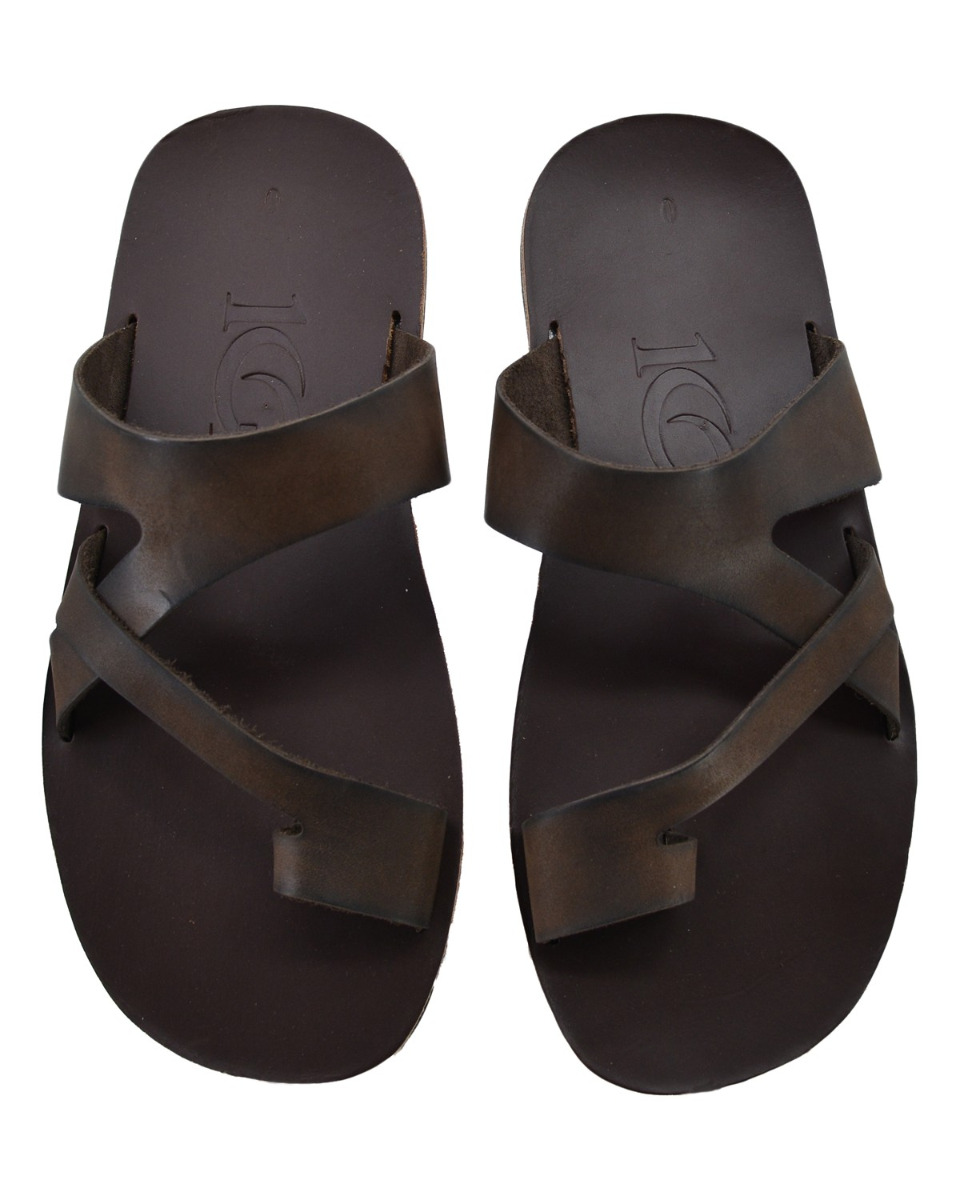 ΔΕΡΜΑΤΙΝΕΣ ΑΝΔΡΙΚΕΣ ΠΑΝΤΟΦΛΕΣ: 69-M-19/4G (BROWN) - Image 5