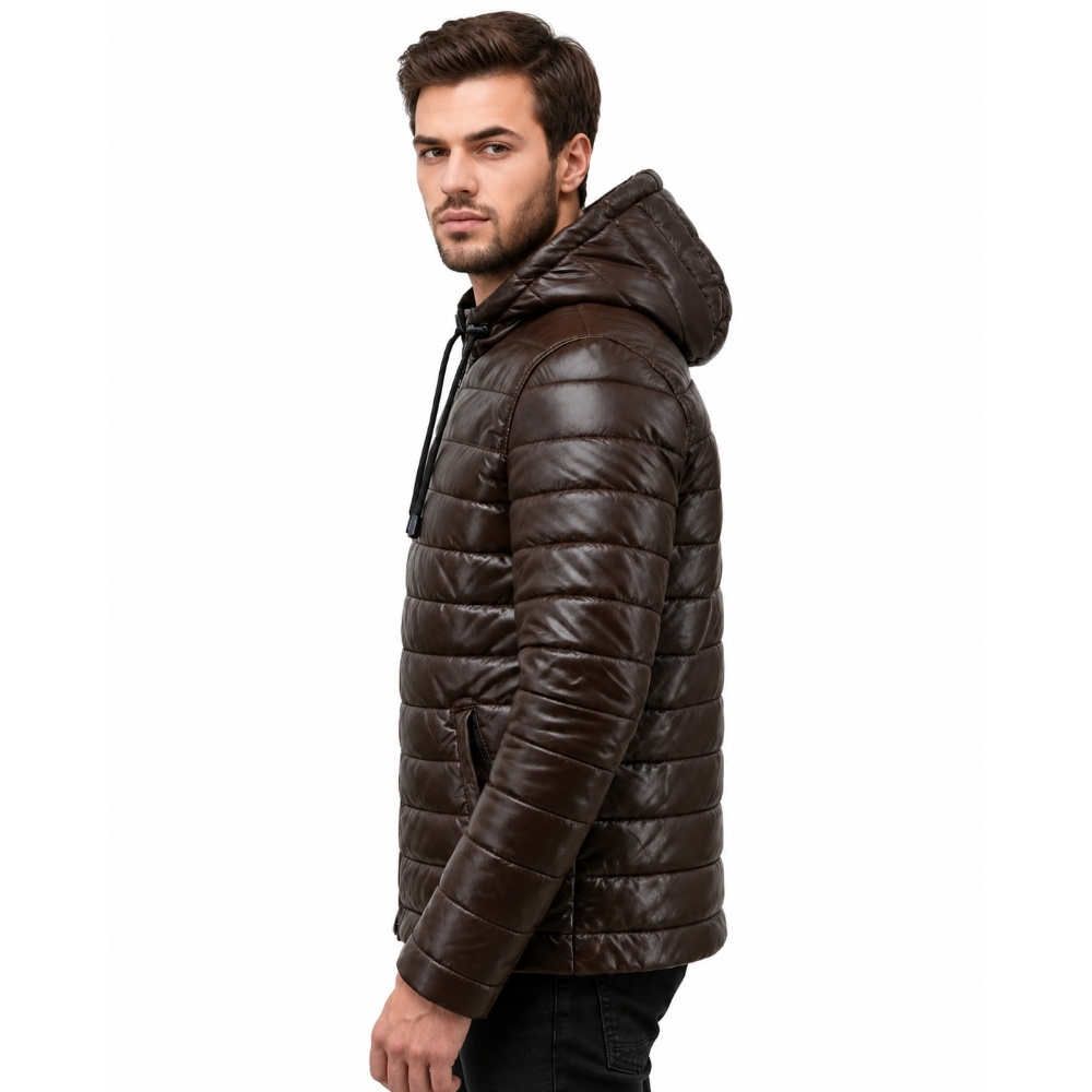 ΔΕΡΜΑΤΙΝΟ ΑΝΔΡΙΚΟ ΜΠΟΥΦΑΝ ΚΩΔΙΚΟΣ: 08-M-GP-2402 (BROWN) - Image 3