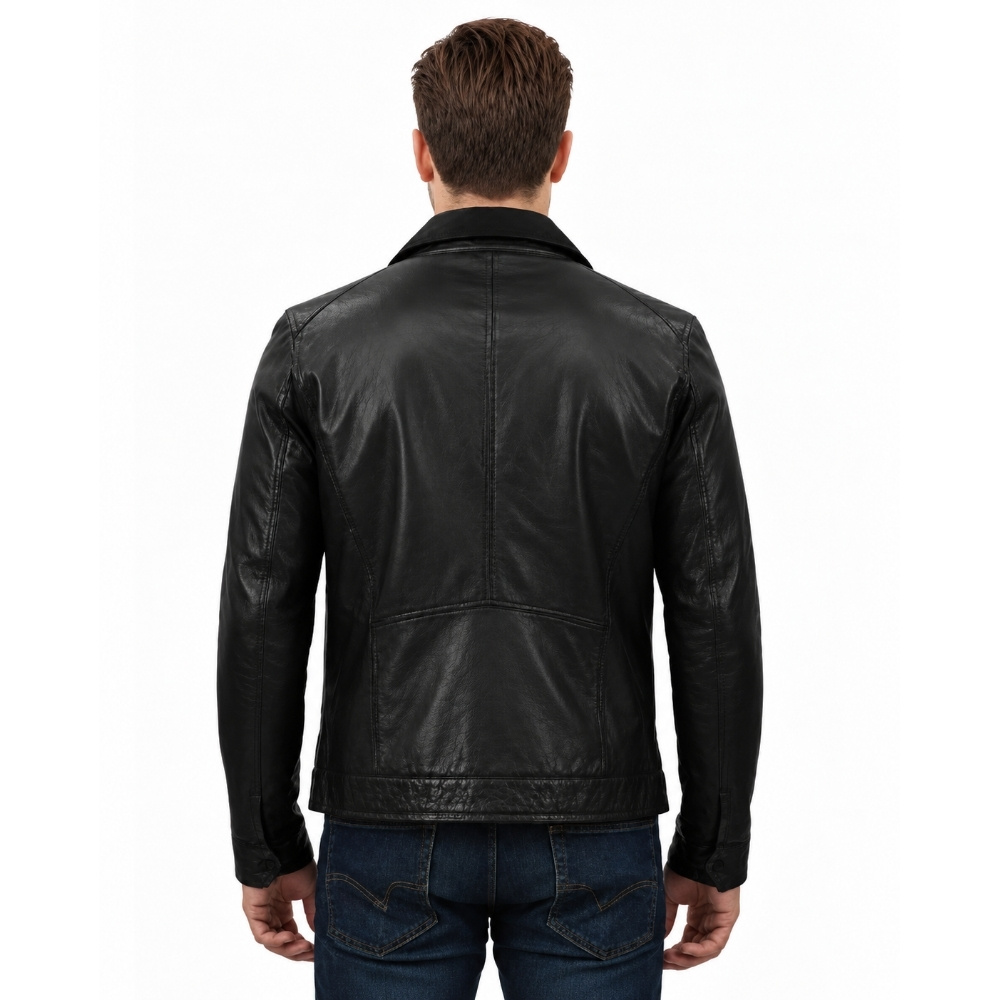ΔΕΡΜΑΤΙΝΟ ΑΝΔΡΙΚΟ ΜΠΟΥΦΑΝ ΚΩΔΙΚΟΣ: 08-M-VIP (BLACK) - Image 2