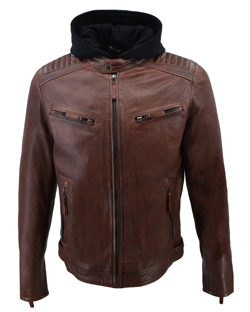 ΔΕΡΜΑΤΙΝΟ ΑΝΔΡΙΚΟ ΜΠΟΥΦΑΝ ΚΩΔΙΚΟΣ: 37-M-2711-A (SADDLE-BROWN) - Image 3