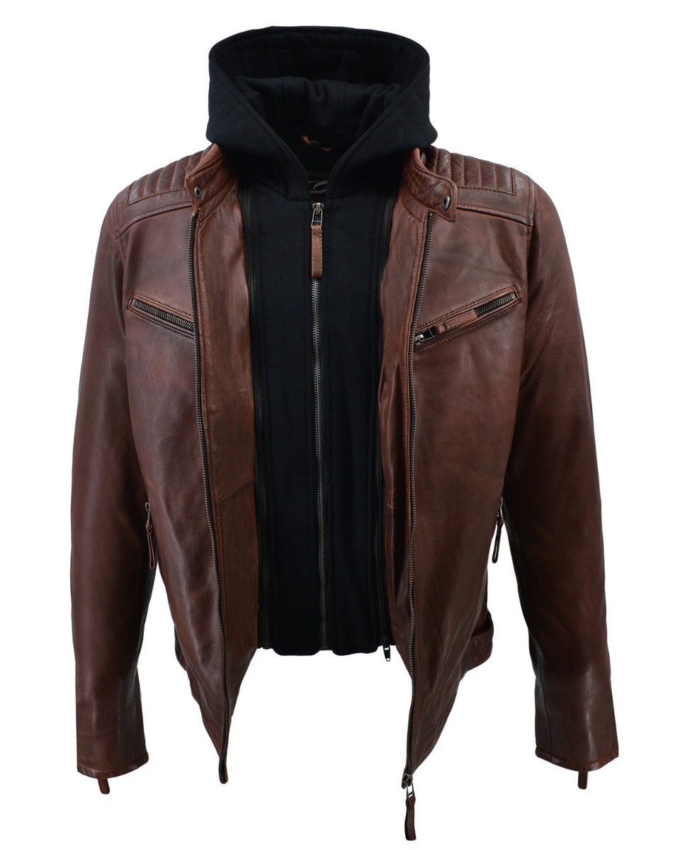 ΔΕΡΜΑΤΙΝΟ ΑΝΔΡΙΚΟ ΜΠΟΥΦΑΝ ΚΩΔΙΚΟΣ: 37-M-2711-A (SADDLE-BROWN) - Image 5