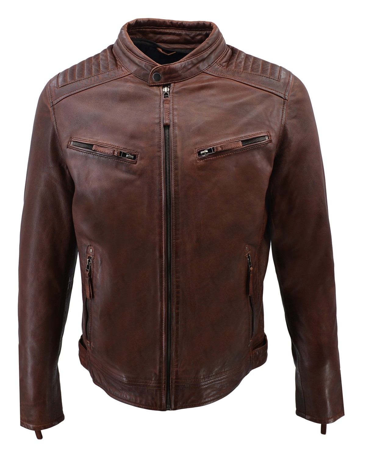 ΔΕΡΜΑΤΙΝΟ ΑΝΔΡΙΚΟ ΜΠΟΥΦΑΝ ΚΩΔΙΚΟΣ: 37-M-2711-A (SADDLE-BROWN) - Image 4