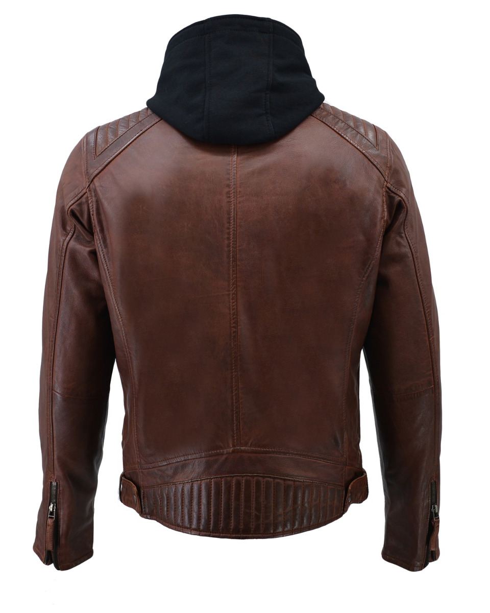 ΔΕΡΜΑΤΙΝΟ ΑΝΔΡΙΚΟ ΜΠΟΥΦΑΝ ΚΩΔΙΚΟΣ: 37-M-2711-A (SADDLE-BROWN) - Image 9