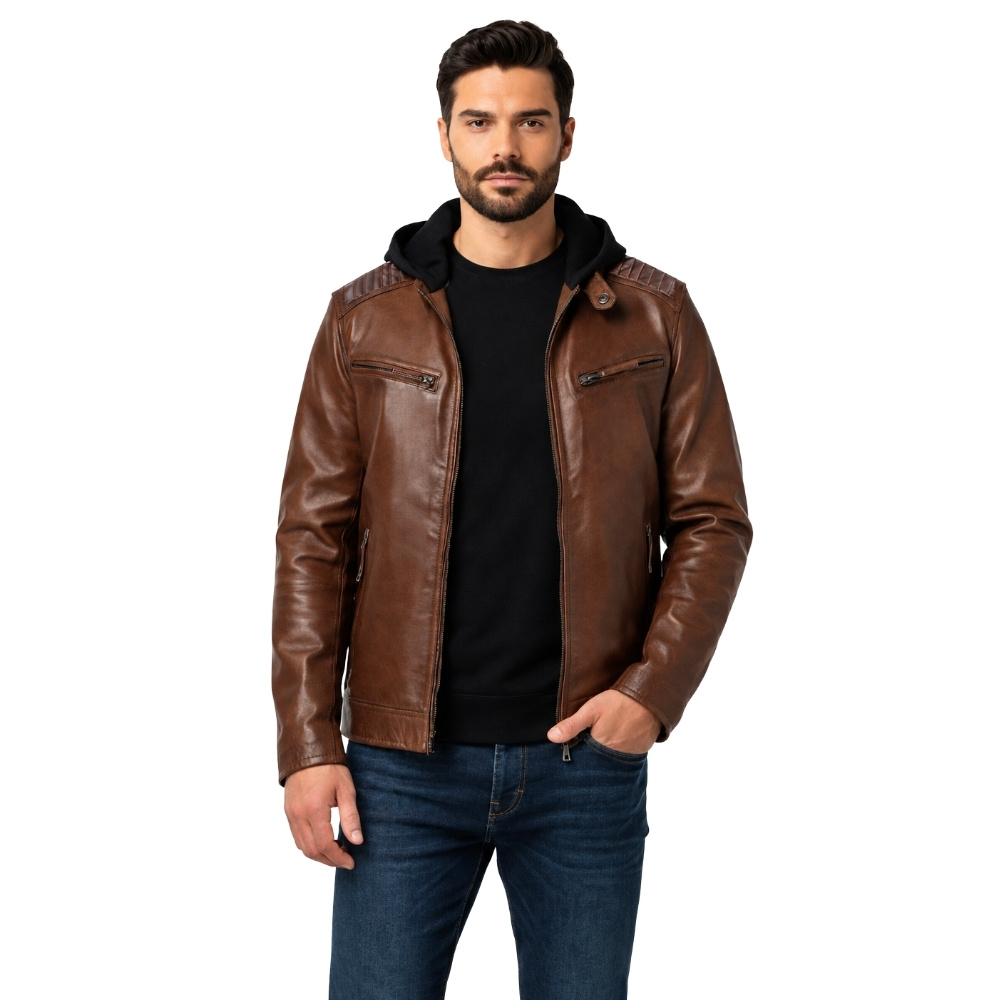 ΔΕΡΜΑΤΙΝΟ ΑΝΔΡΙΚΟ ΜΠΟΥΦΑΝ ΚΩΔΙΚΟΣ: 37-M-2711-A (SADDLE-BROWN)