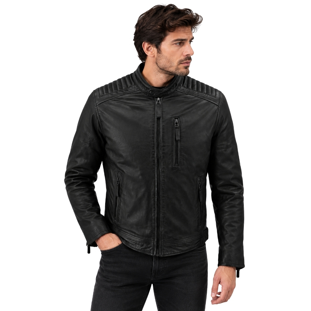 ΔΕΡΜΑΤΙΝΟ ΑΝΔΡΙΚΟ ΜΠΟΥΦΑΝ ΚΩΔΙΚΟΣ: 37-M-2711-B (BLACK)