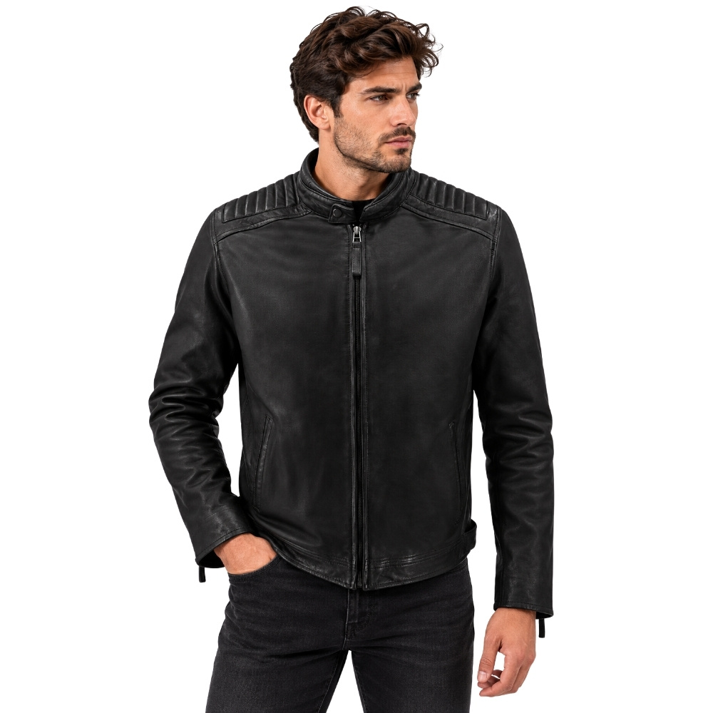 ΔΕΡΜΑΤΙΝΟ ΑΝΔΡΙΚΟ ΜΠΟΥΦΑΝ ΚΩΔΙΚΟΣ: 37-M-2711-C (BLACK)