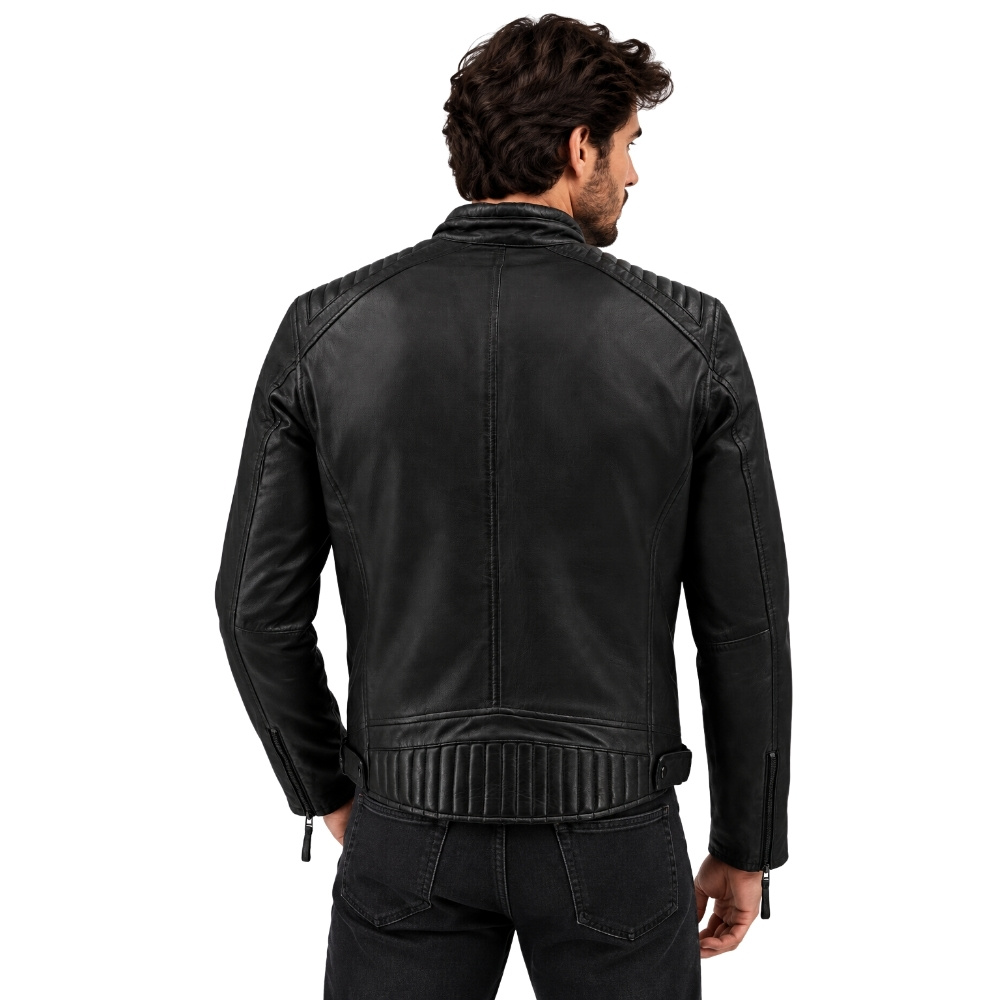 ΔΕΡΜΑΤΙΝΟ ΑΝΔΡΙΚΟ ΜΠΟΥΦΑΝ ΚΩΔΙΚΟΣ: 37-M-2711-C (BLACK) - Image 2