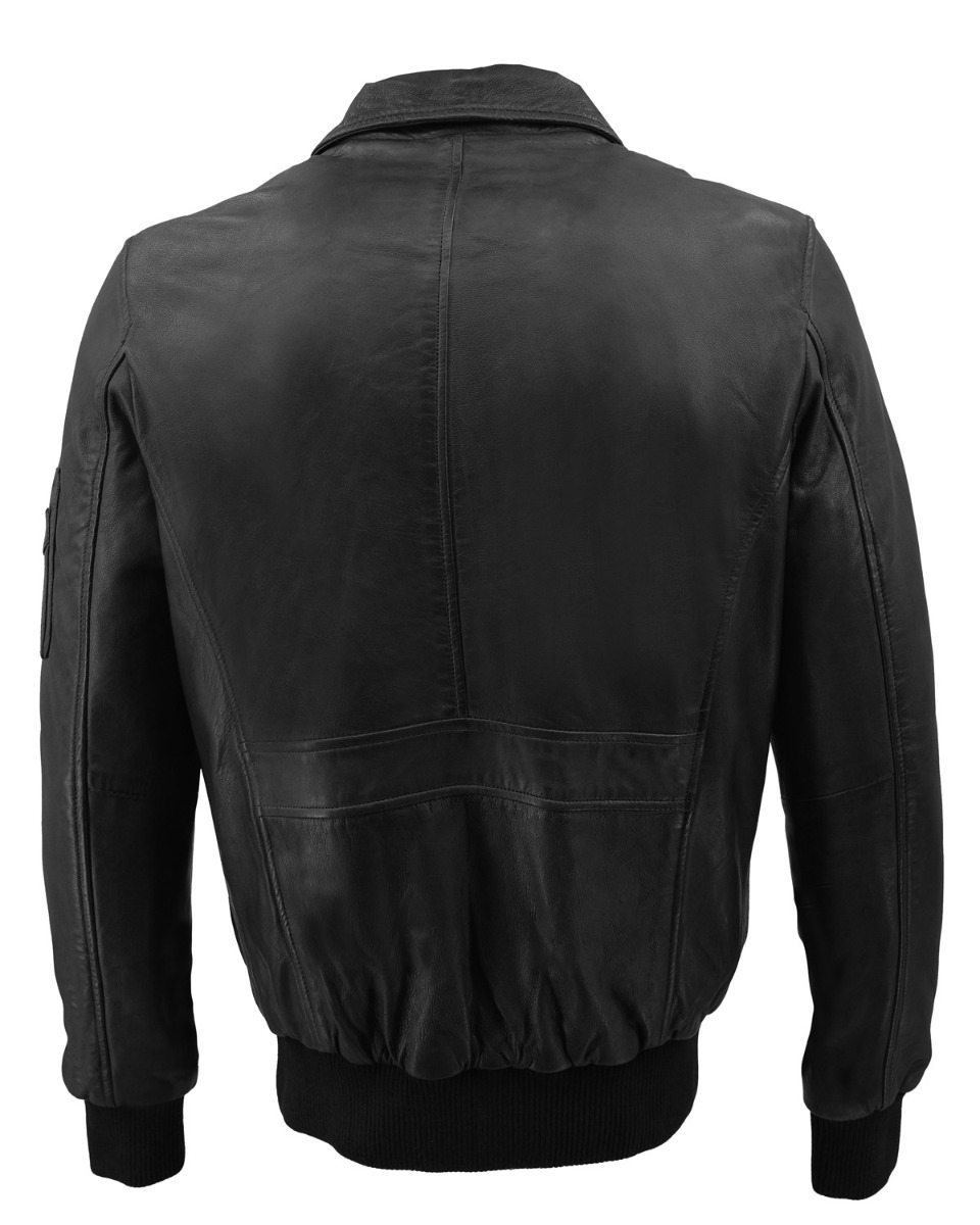 ΔΕΡΜΑΤΙΝΟ ΑΝΔΡΙΚΟ ΜΠΟΥΦΑΝ ΚΩΔΙΚΟΣ: 37-M-A2-PILOT (BLACK) - Image 11