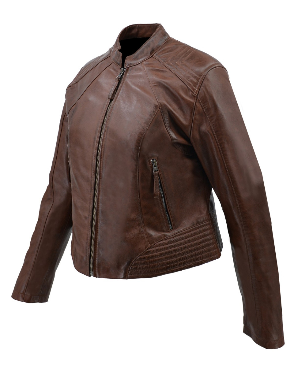 ΔΕΡΜΑΤΙΝΟ ΓΥΝΑΙΚΕΙΟ ΜΠΟΥΦΑΝ ΚΩΔΙΚΟΣ: 49-W-F-3 (COGNAC) - Image 5