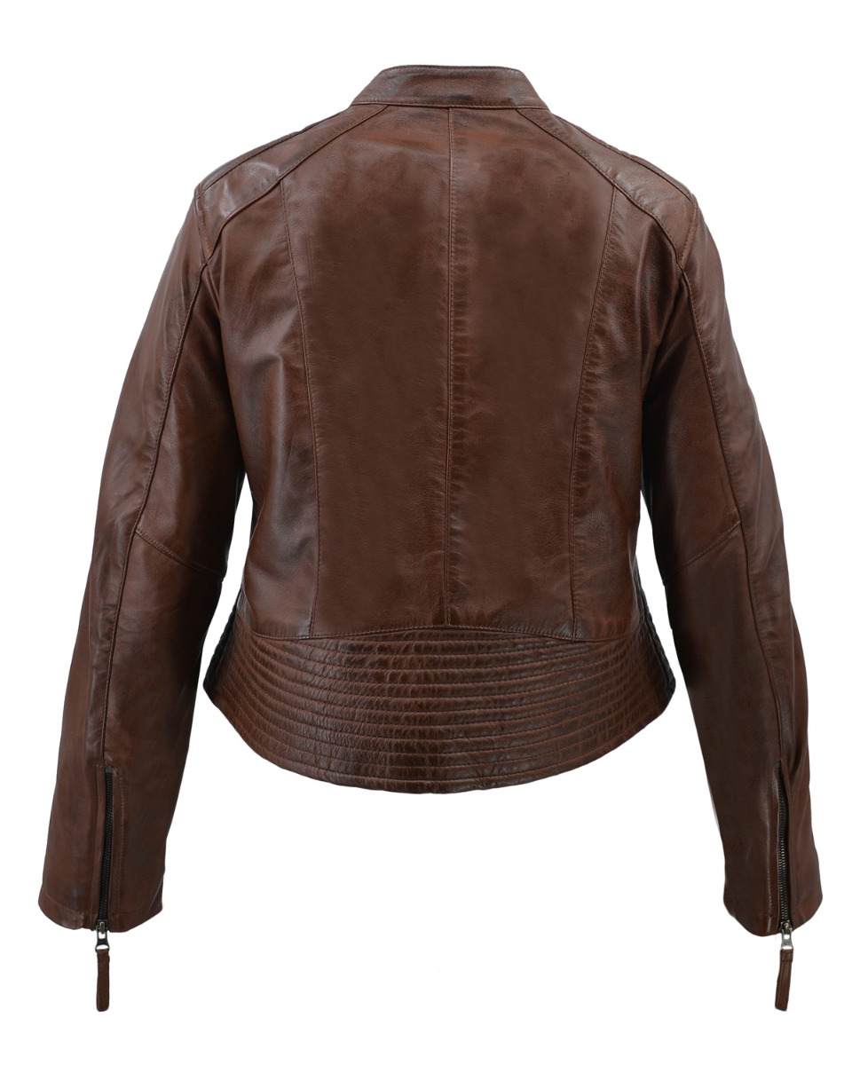 ΔΕΡΜΑΤΙΝΟ ΓΥΝΑΙΚΕΙΟ ΜΠΟΥΦΑΝ ΚΩΔΙΚΟΣ: 49-W-F-3 (COGNAC) - Image 6